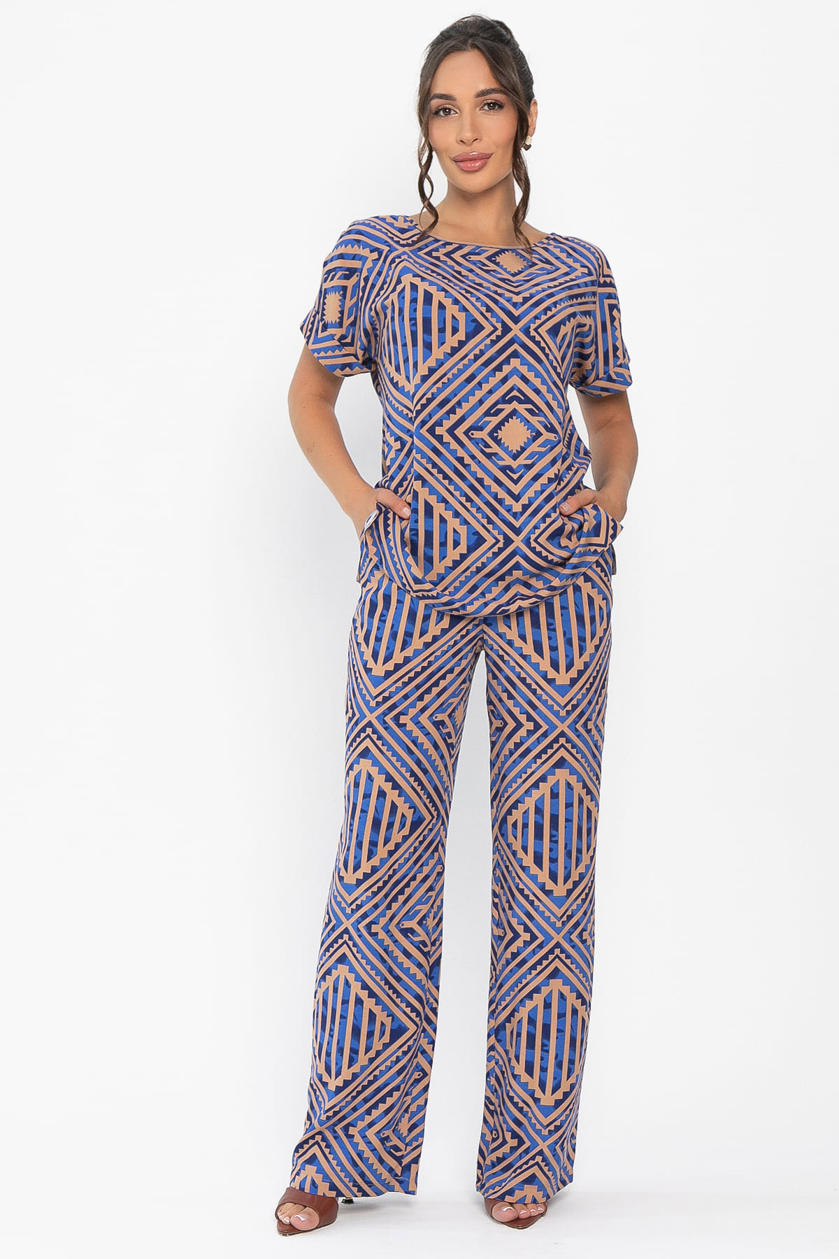 Костюм Летний бриз (синий) К13982-12М