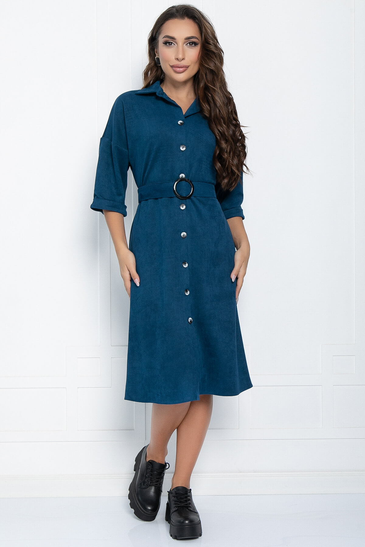 Платье Кэсси (синее) П10923