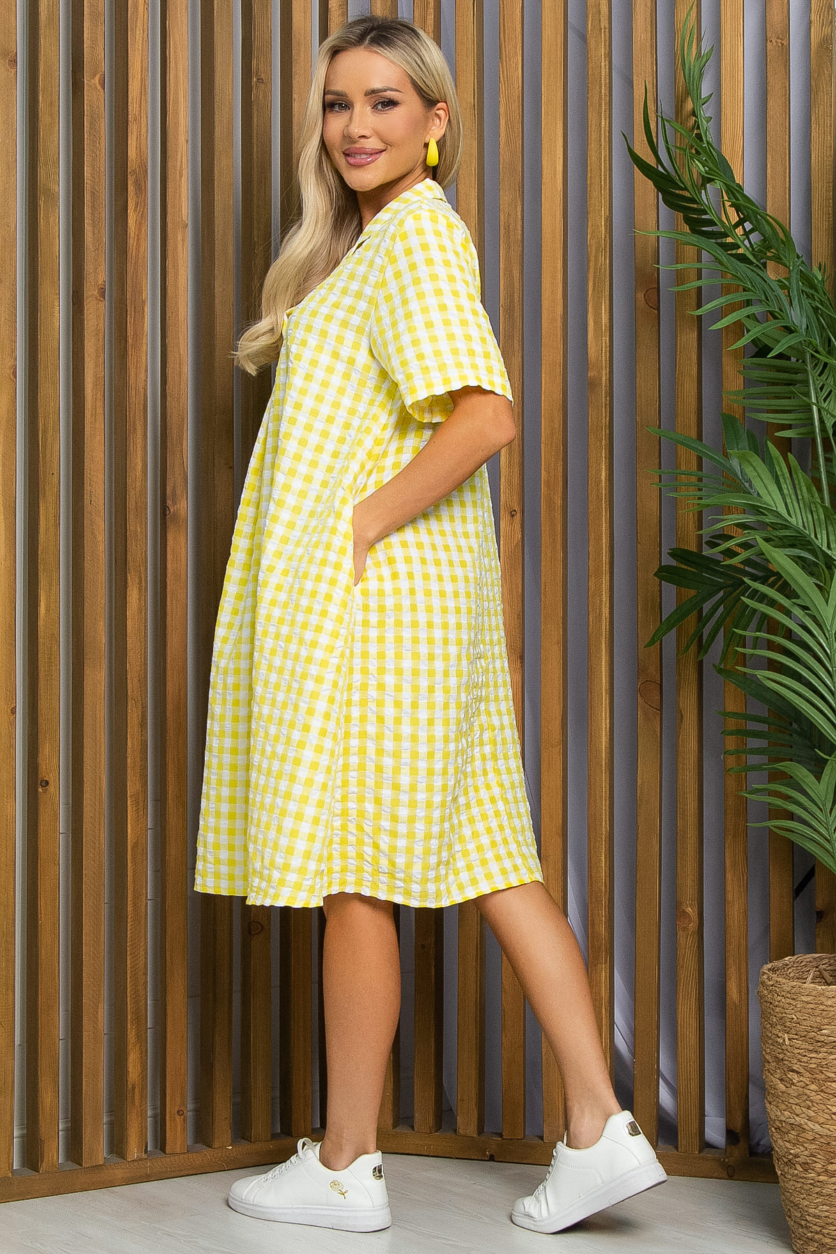 Платье Нежный бриз (желтое) П13433-2М