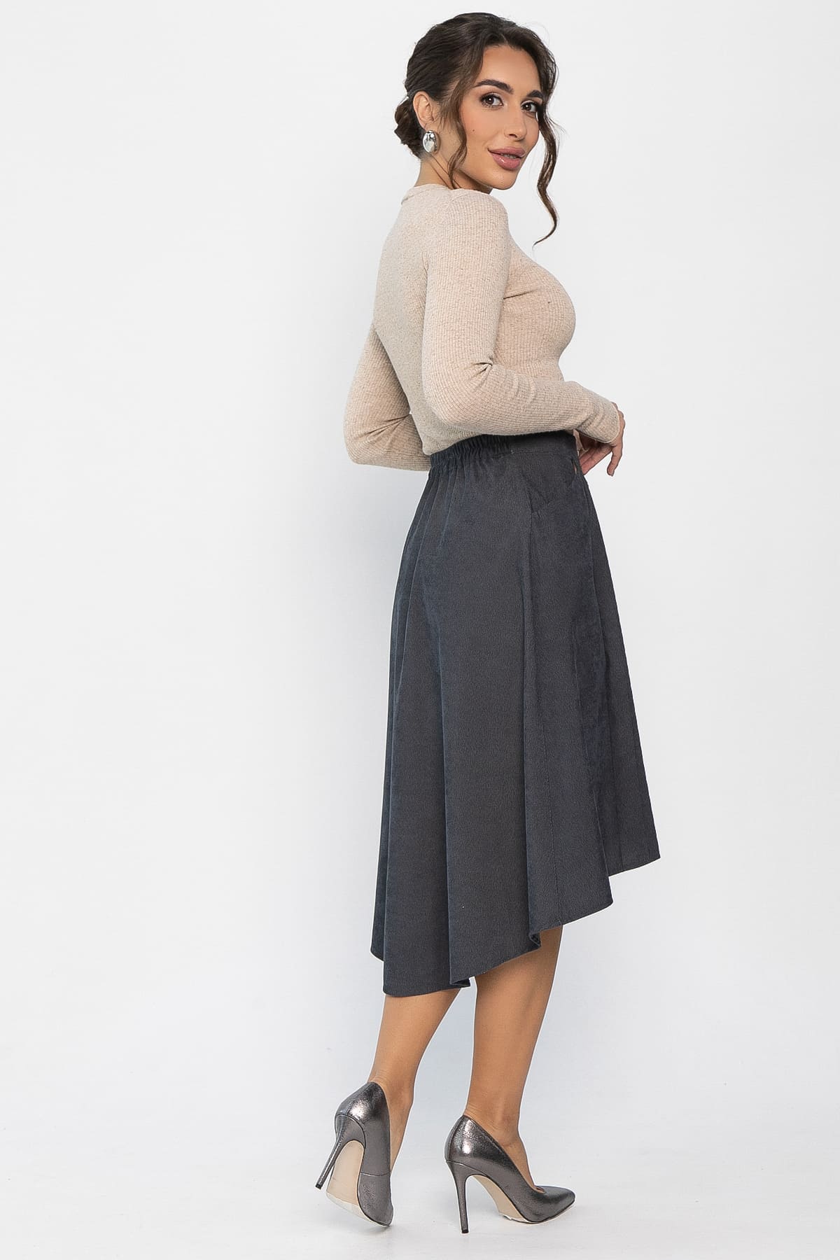 Юбка Севара (графит) Ю14217-10М