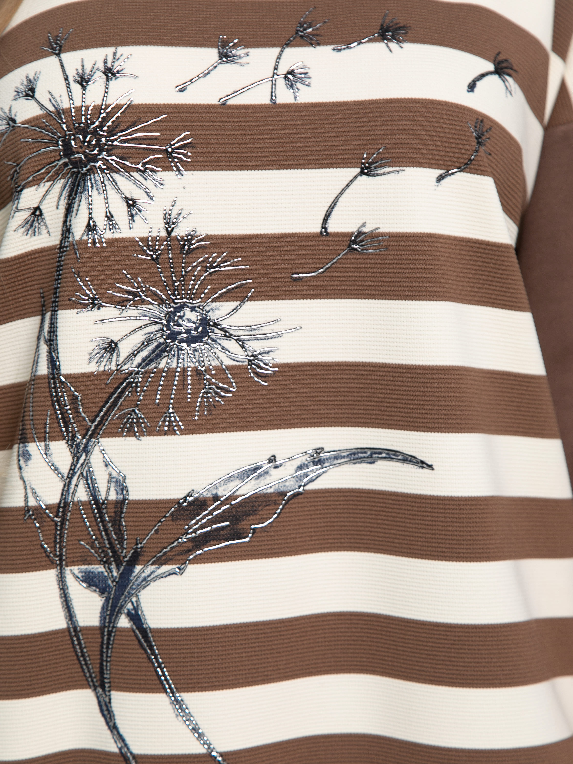 Блуза Джорджианна (бежево-коричневая) Б15130-18М