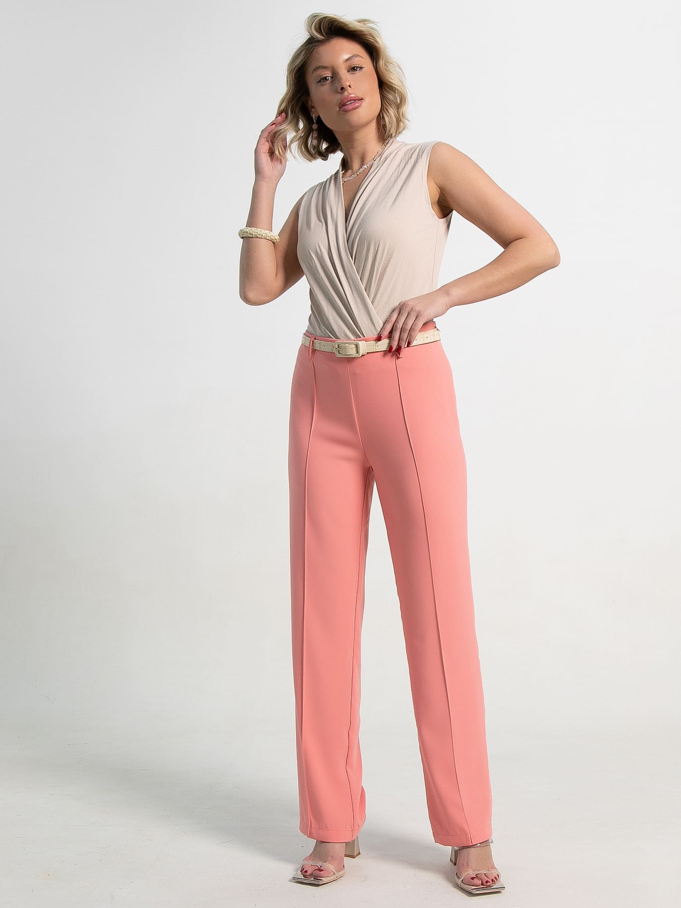 Брюки со стрелками Эверест (коралл) Б14267-30М