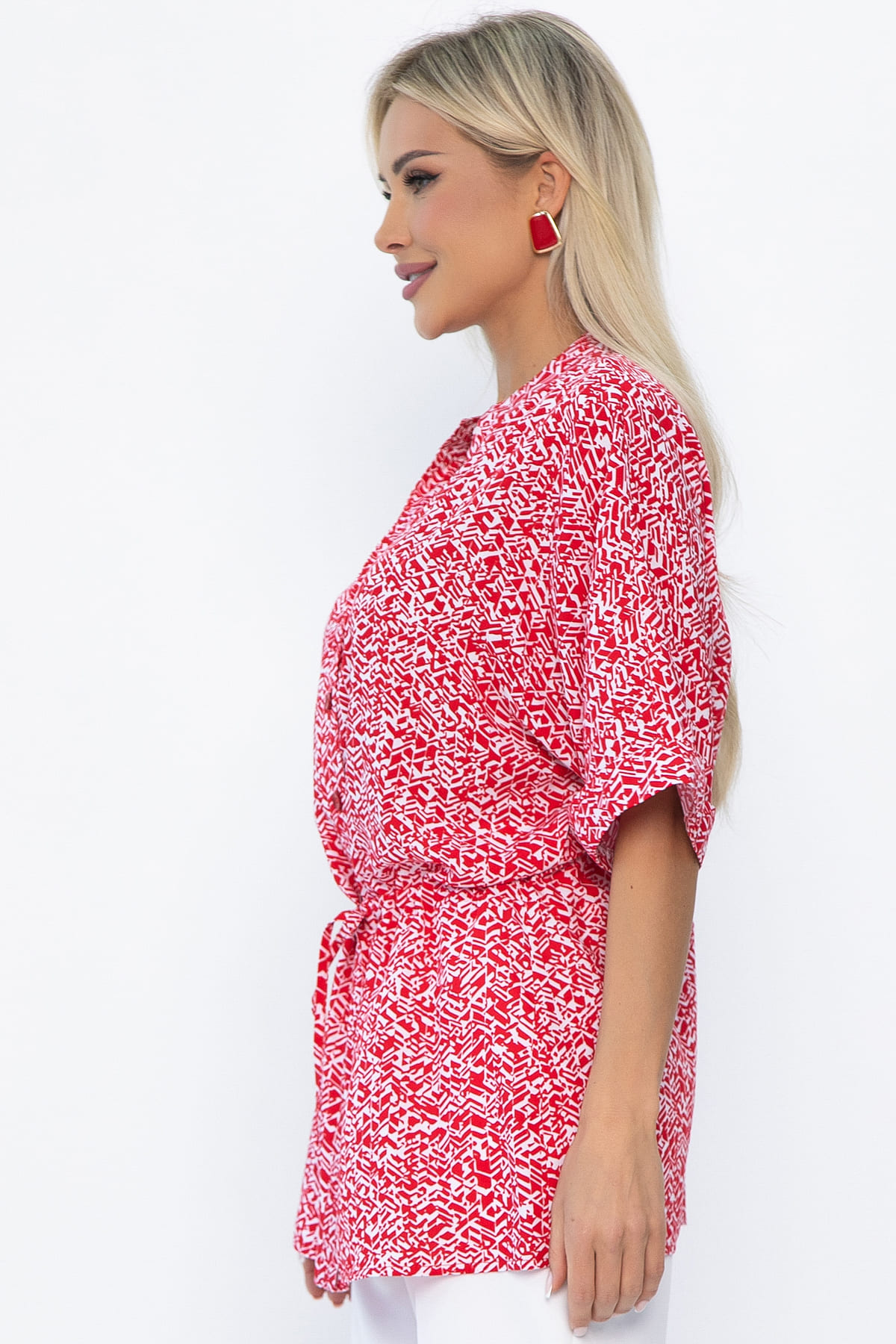 Блуза Мариша (красная) Б13919-30М