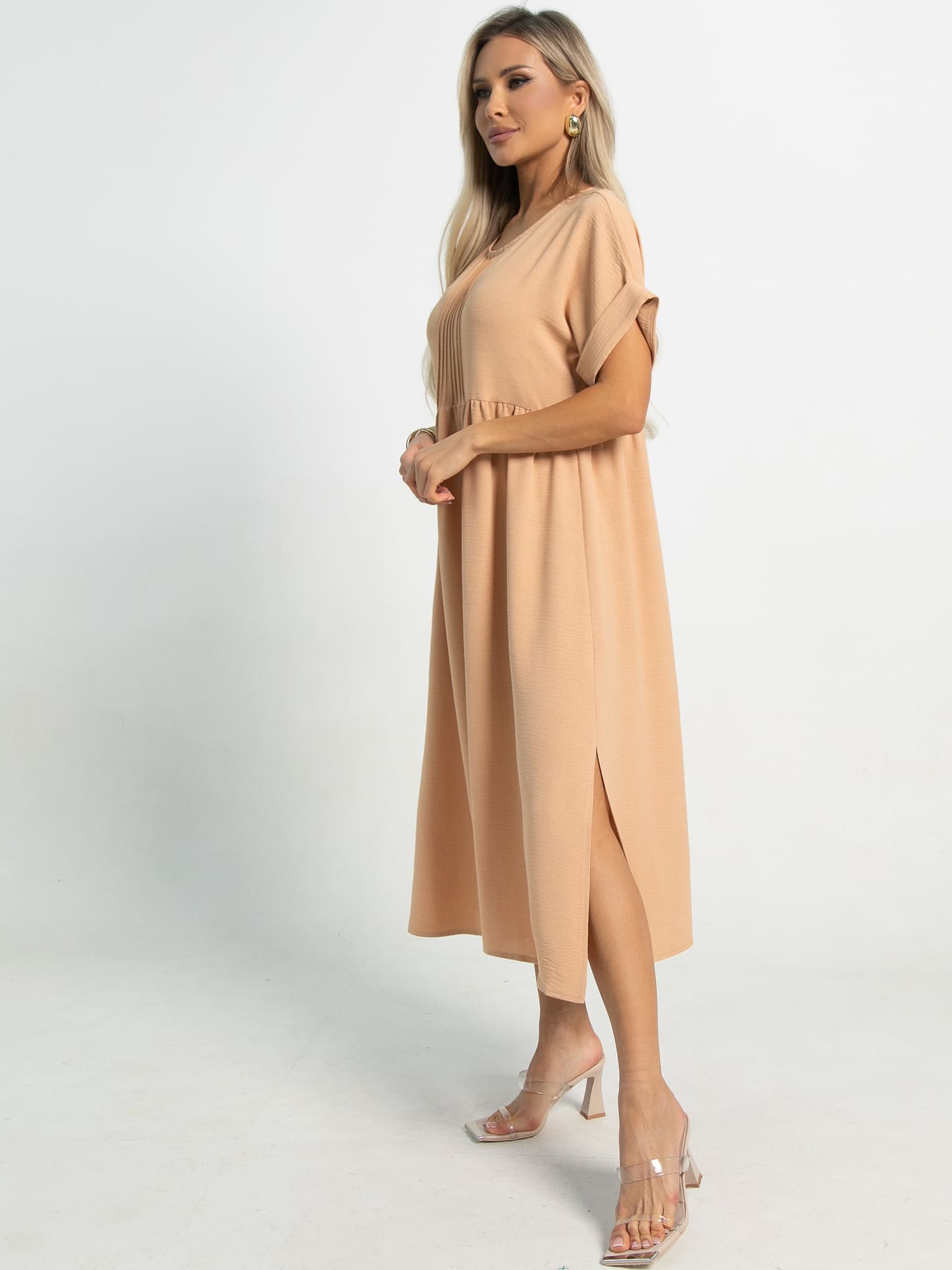 Платье бохо Элия (персик) П15660-8М