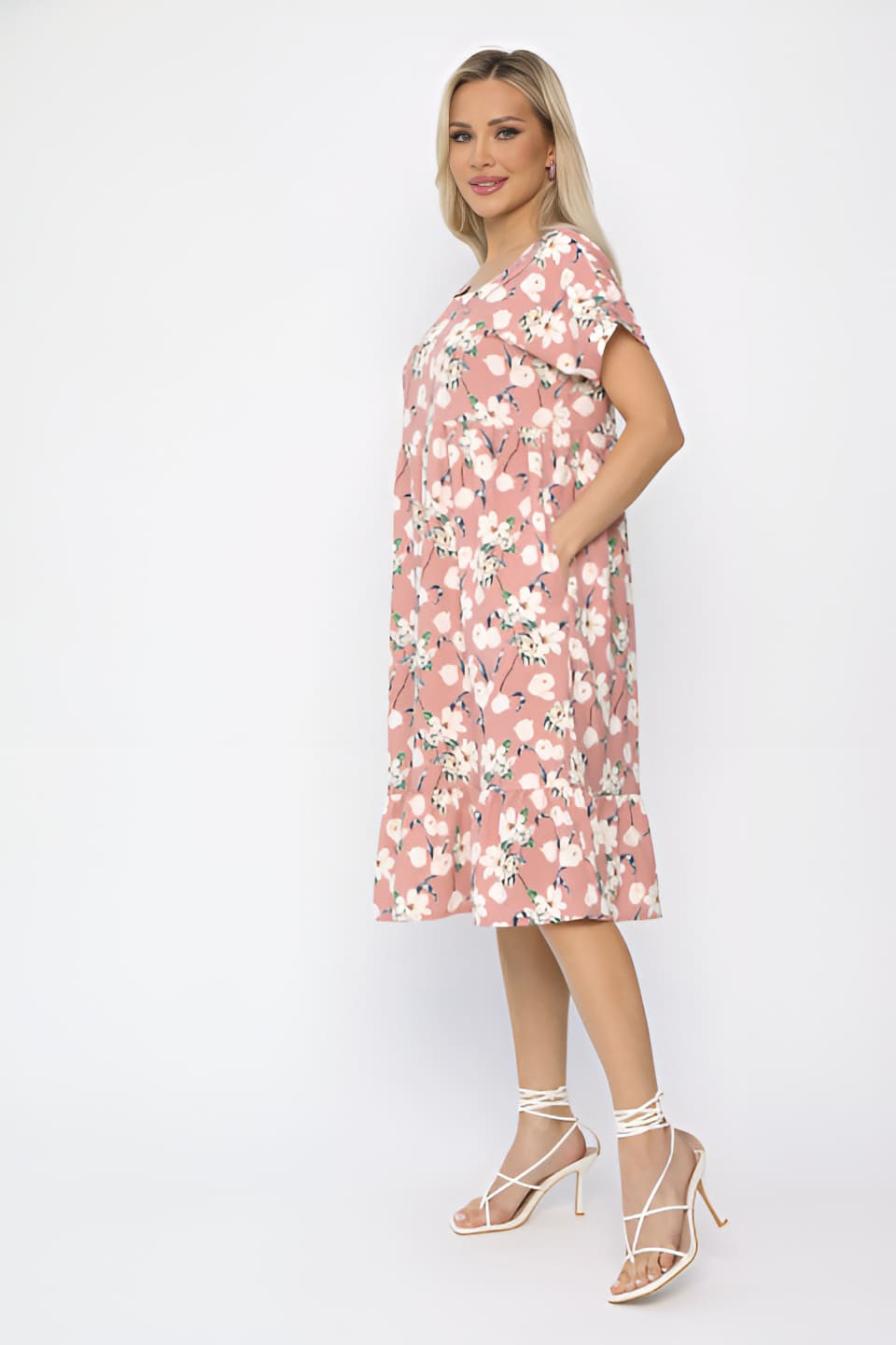 Платье Оксана (пудра) П13679-48М