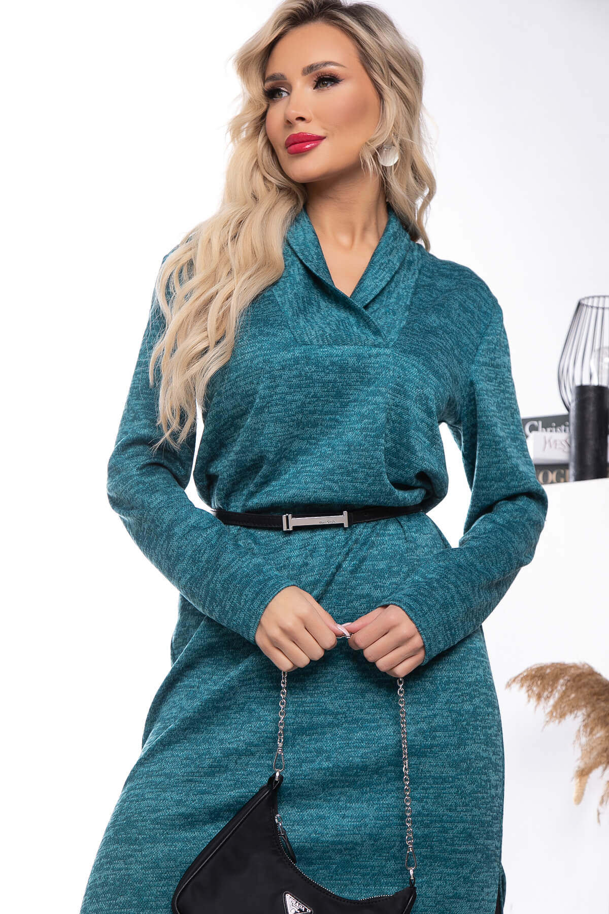 Платье "Анита" (бирюза) П7605