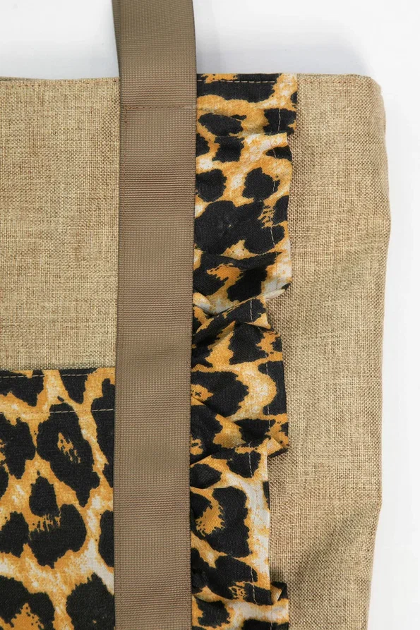 Сумка Шопер (бежевый/лео) СШ01