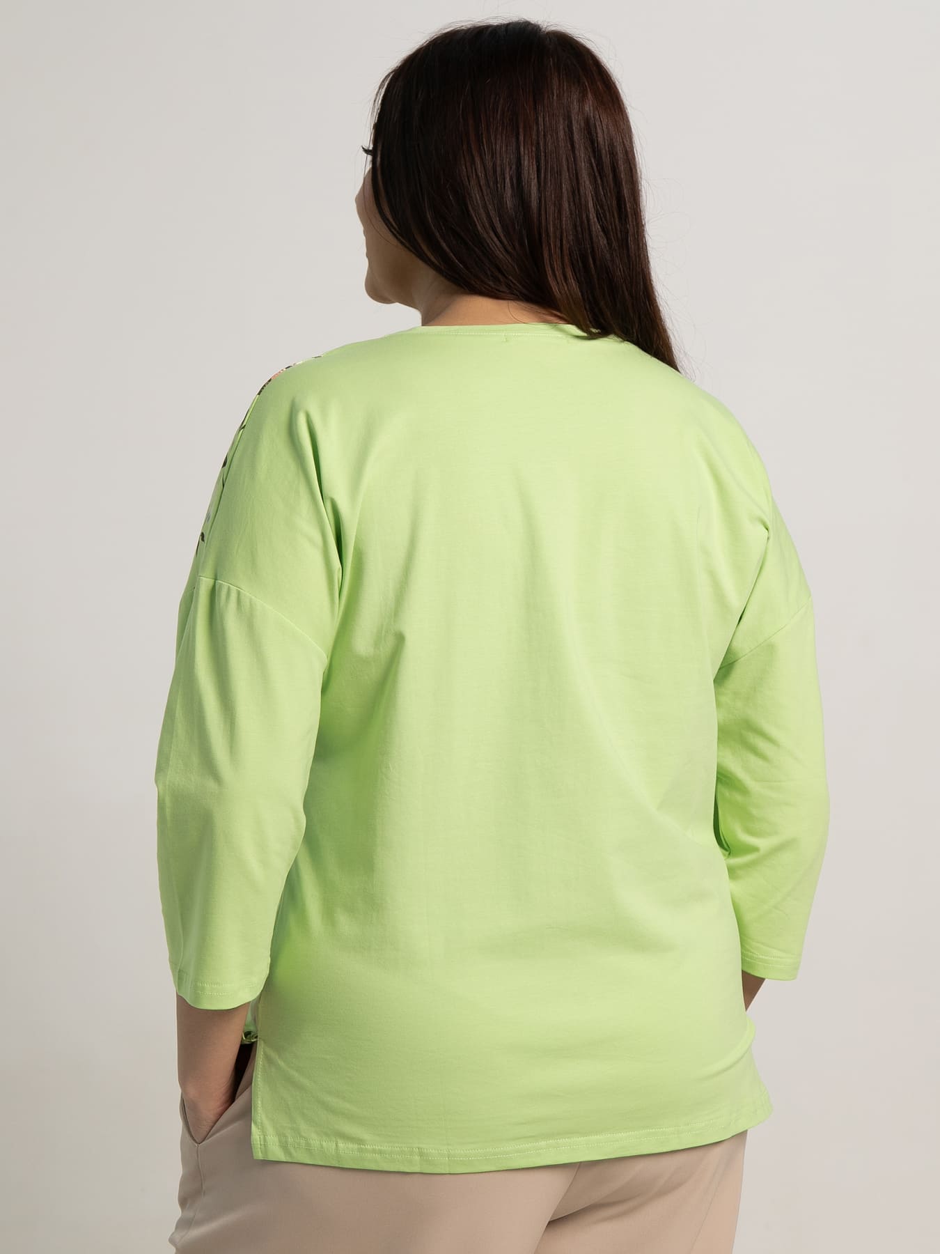 Блуза Жюстин (светло-зеленая) Б15537-20М