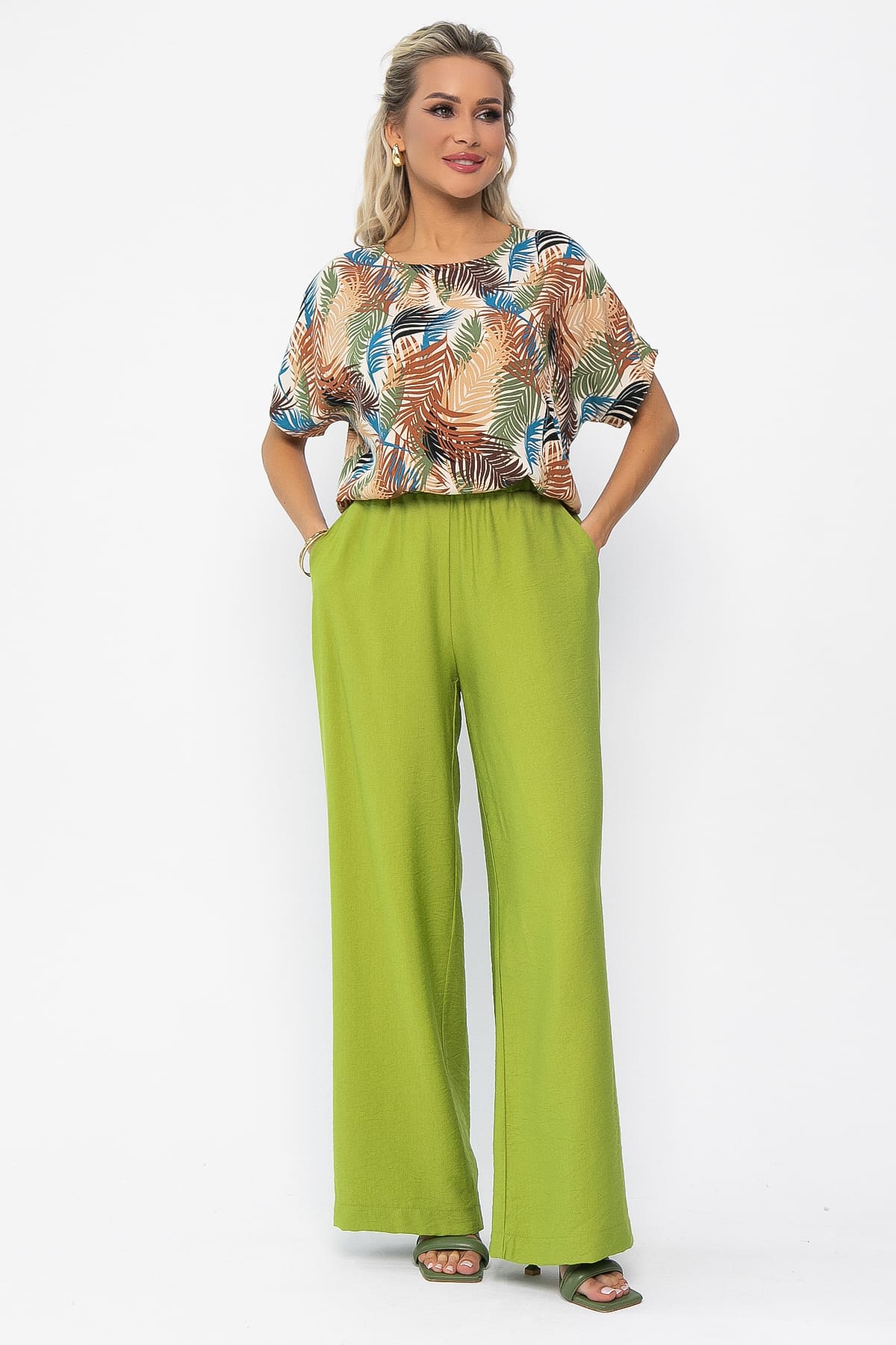 Костюм Летние радости (зеленый) К13592-30М