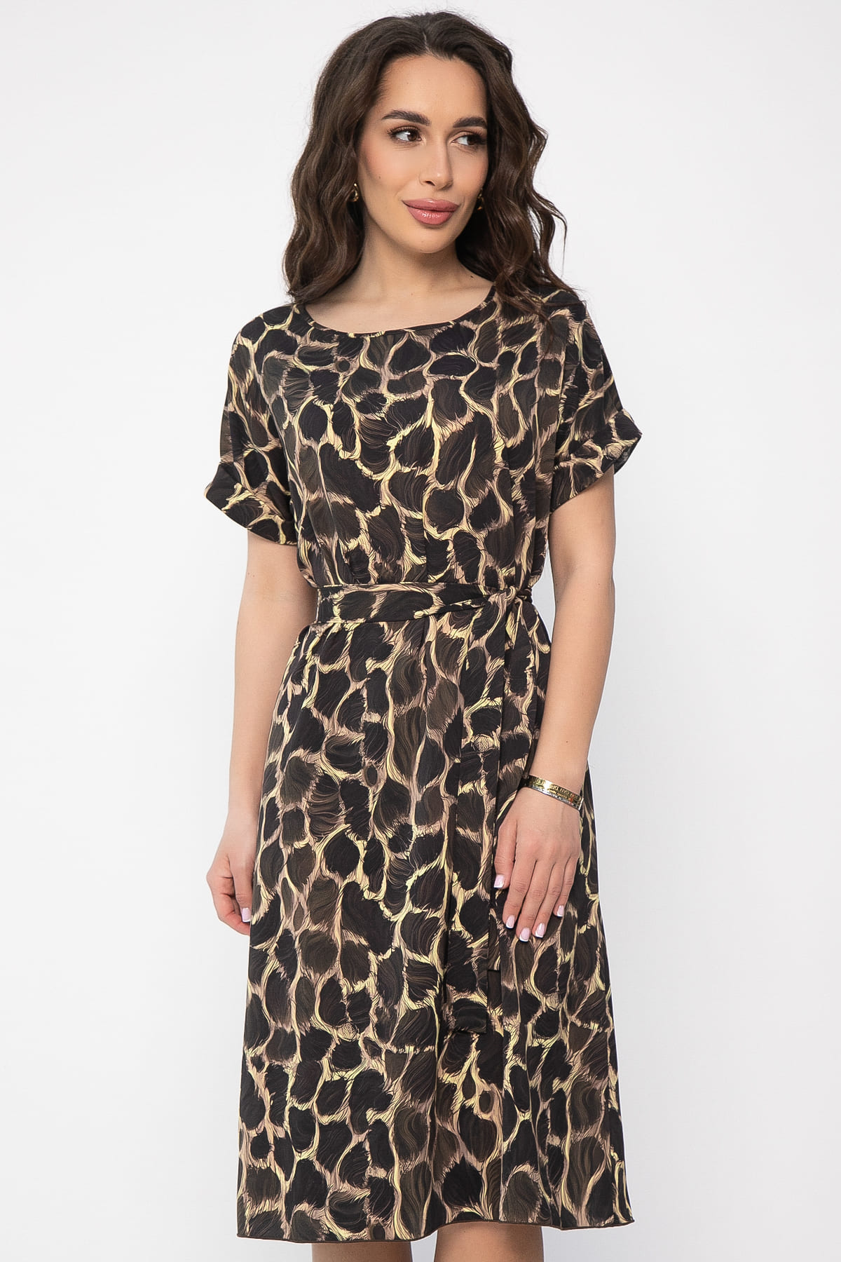 Платье Бренди (коричневое) П13619-12М