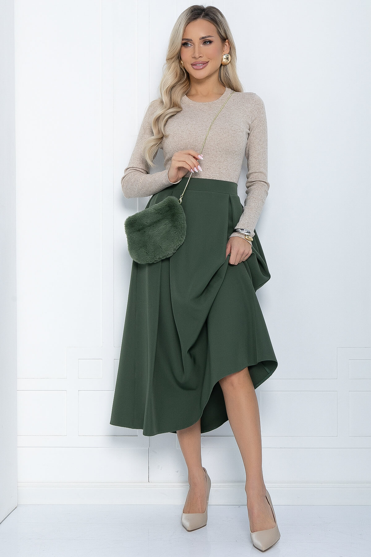 Юбка Мариэтта (хаки) Ю12042