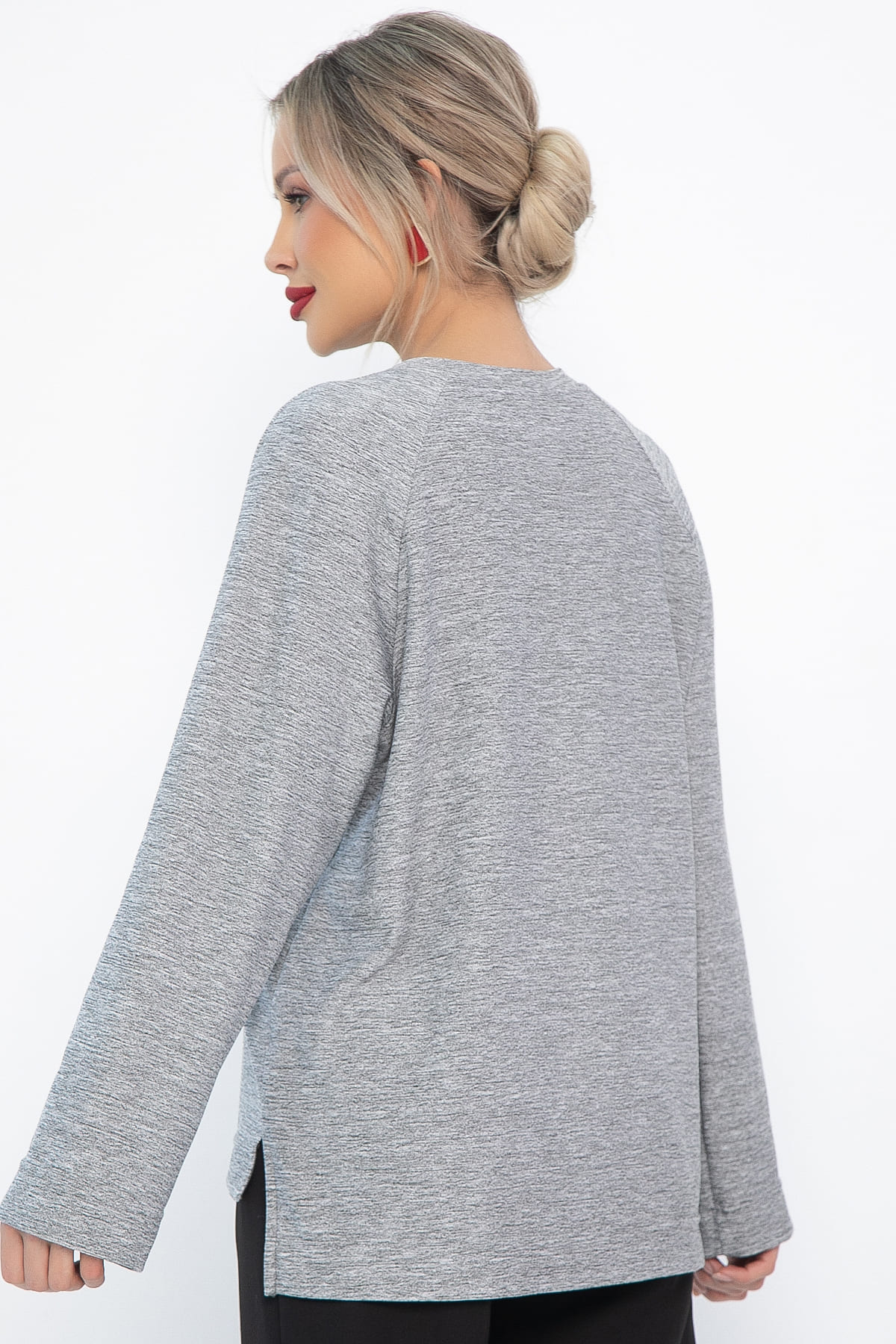 Джемпер трикотажный Ютта (серый) Б14726-30М