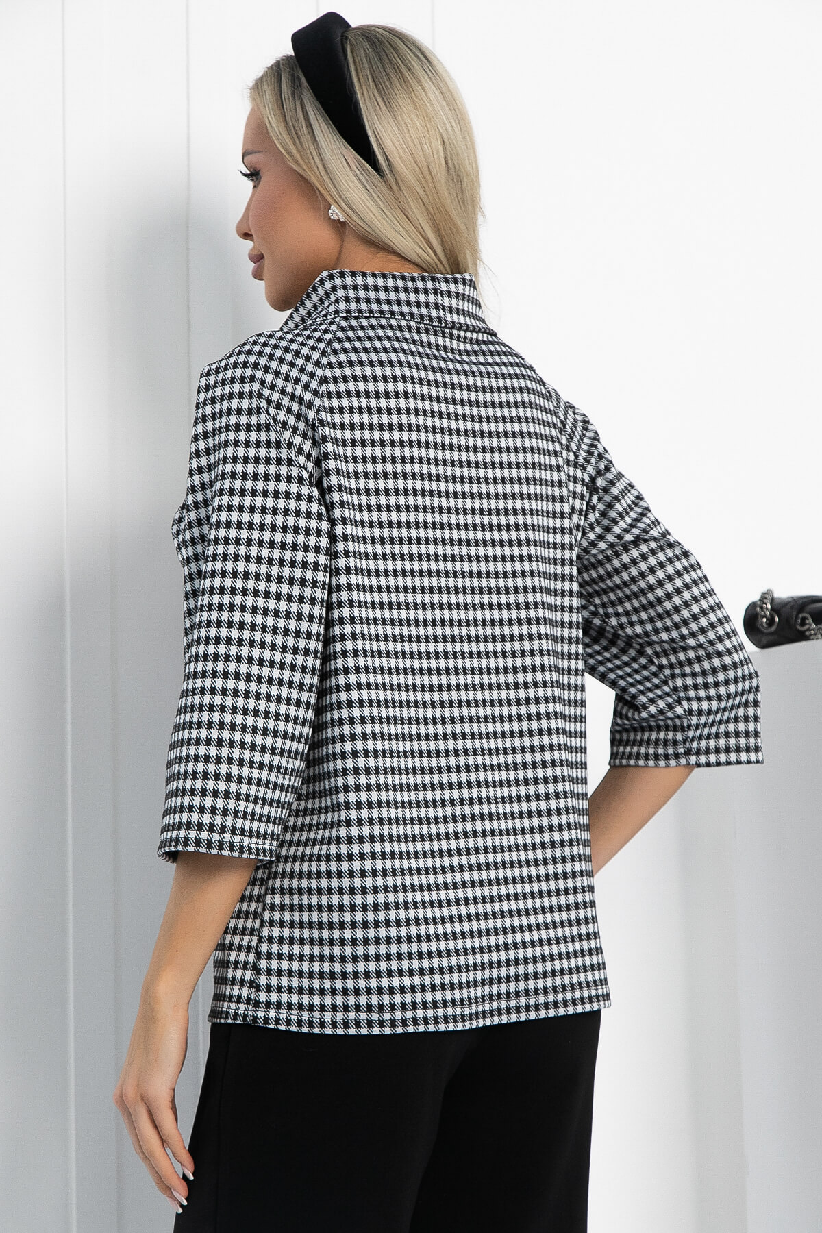 Джемпер Эдельвейс (черно-белый) Б12830-18М