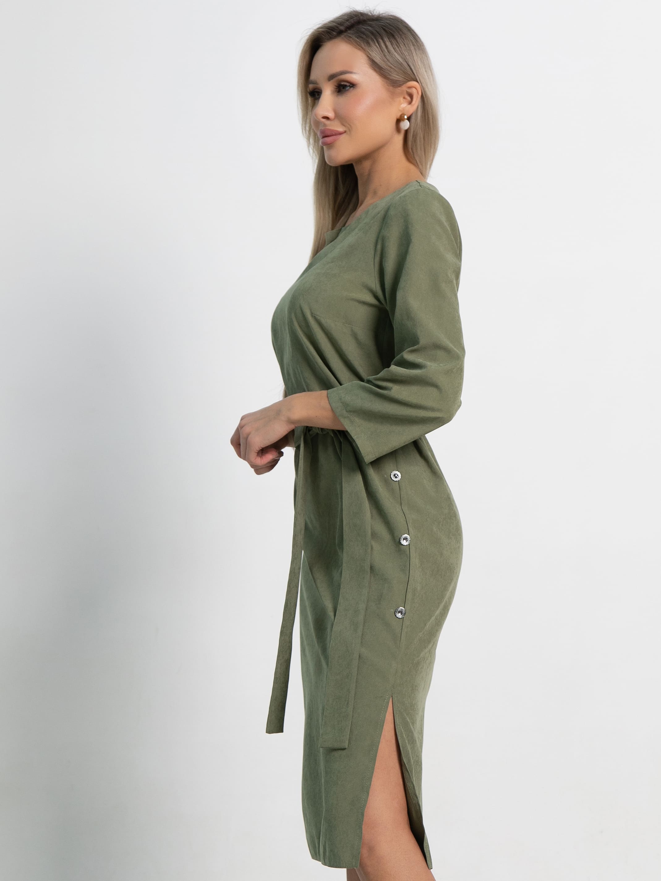Платье Клодин (олива) П15179-4М
