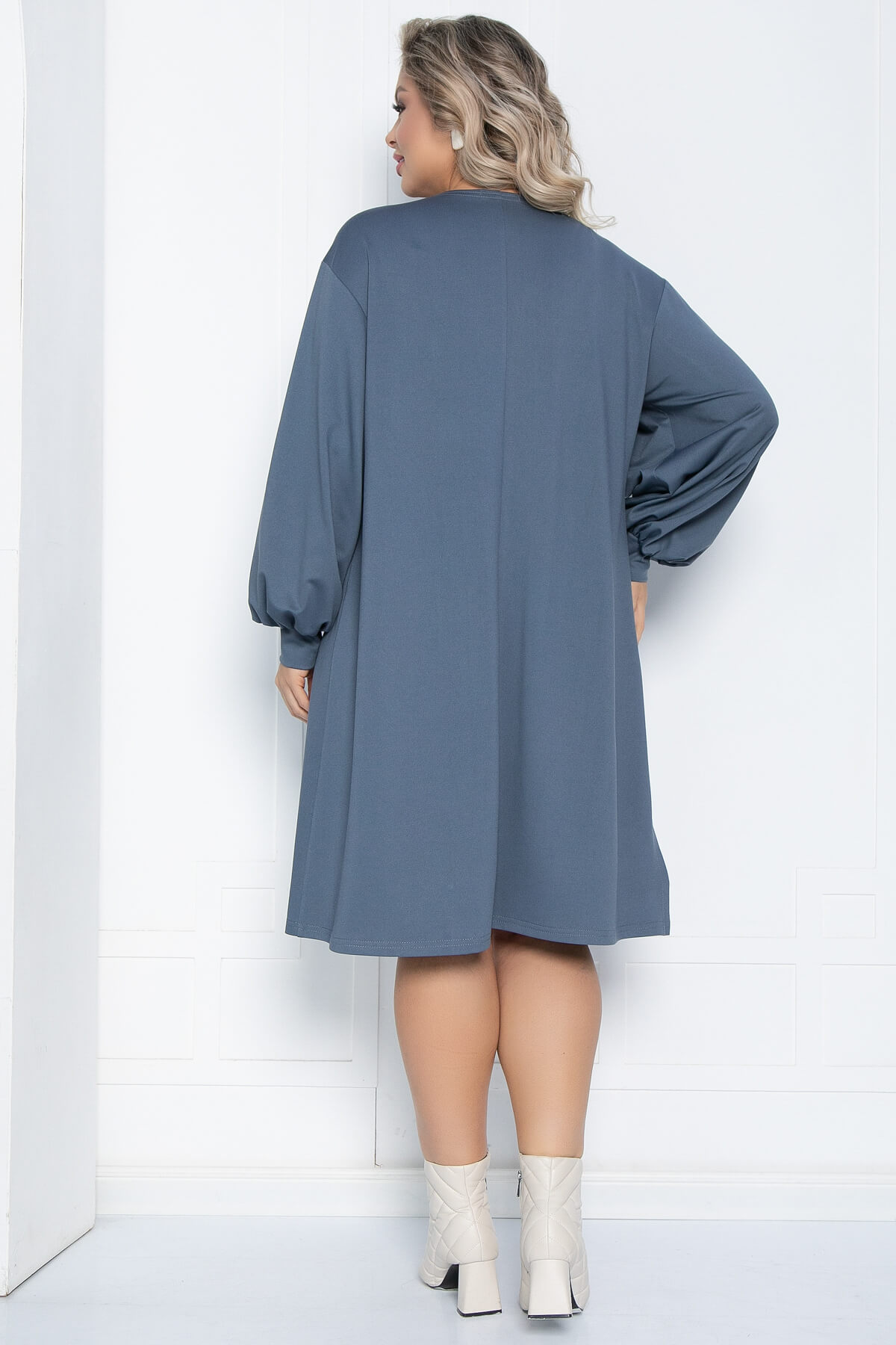 Платье Дыши модой (голубое) П12417-15