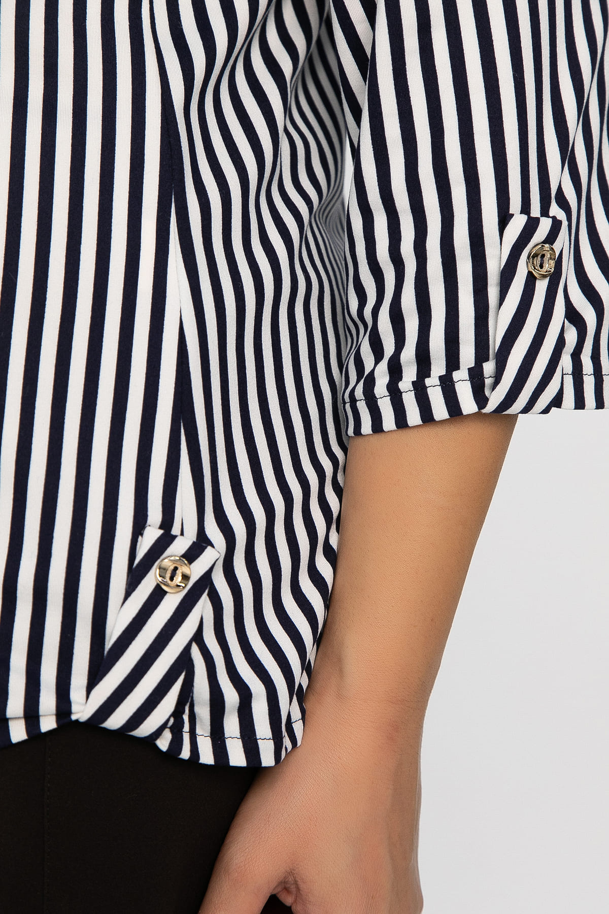 Рубашка в полоску Морячка (бело-синяя) Б14311-18М