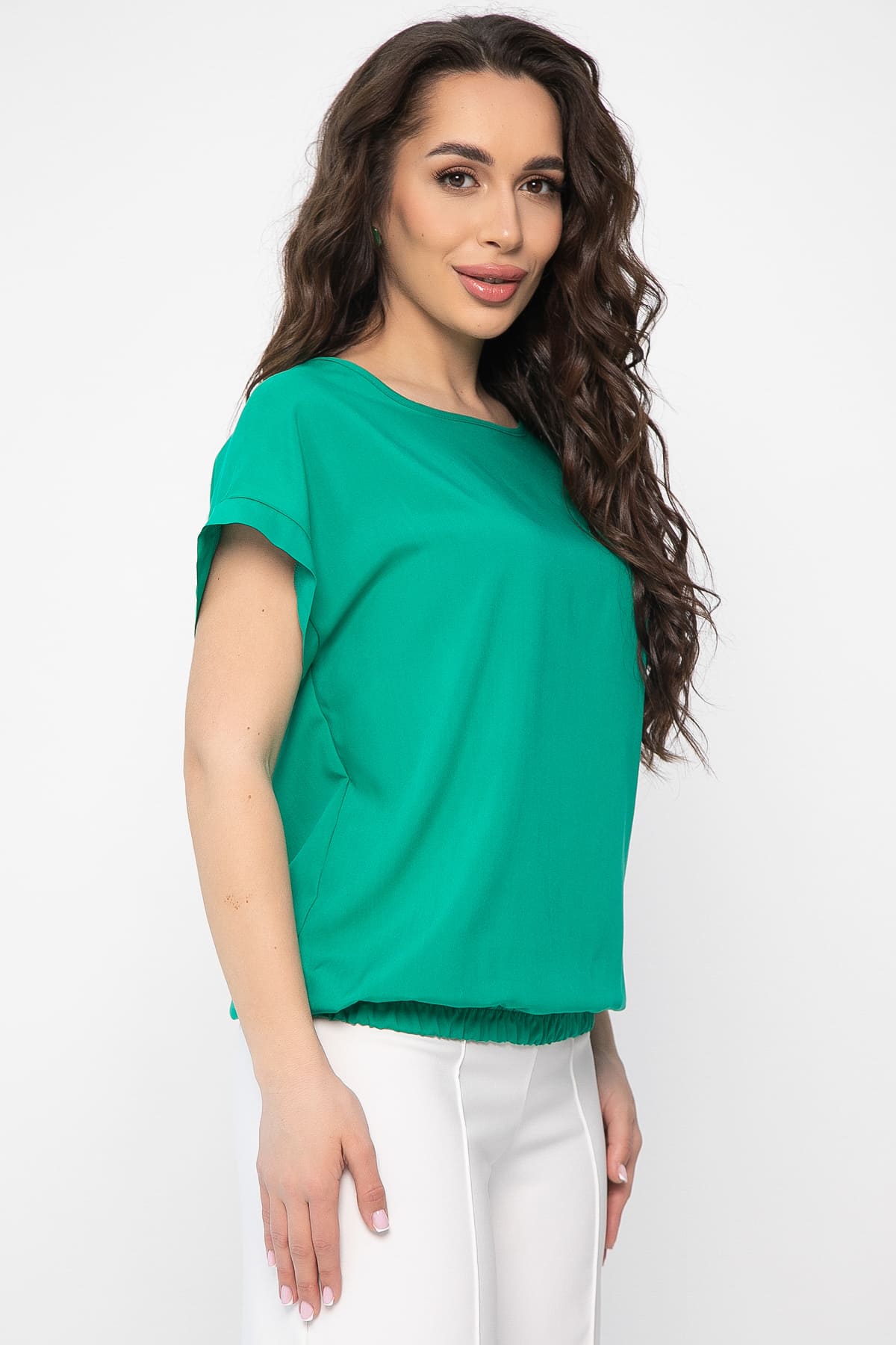 Блуза Леонора (зеленая) Б13600-25М