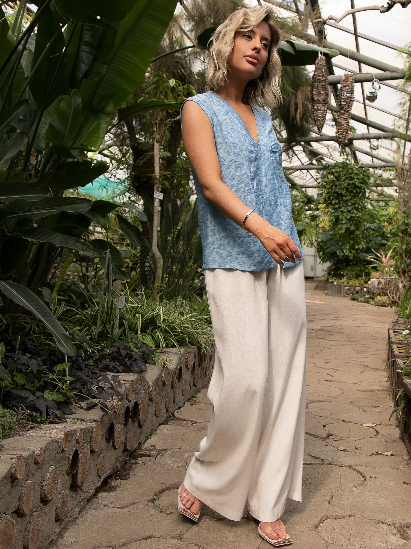 Блуза Влада (джинс) Б15530-1М