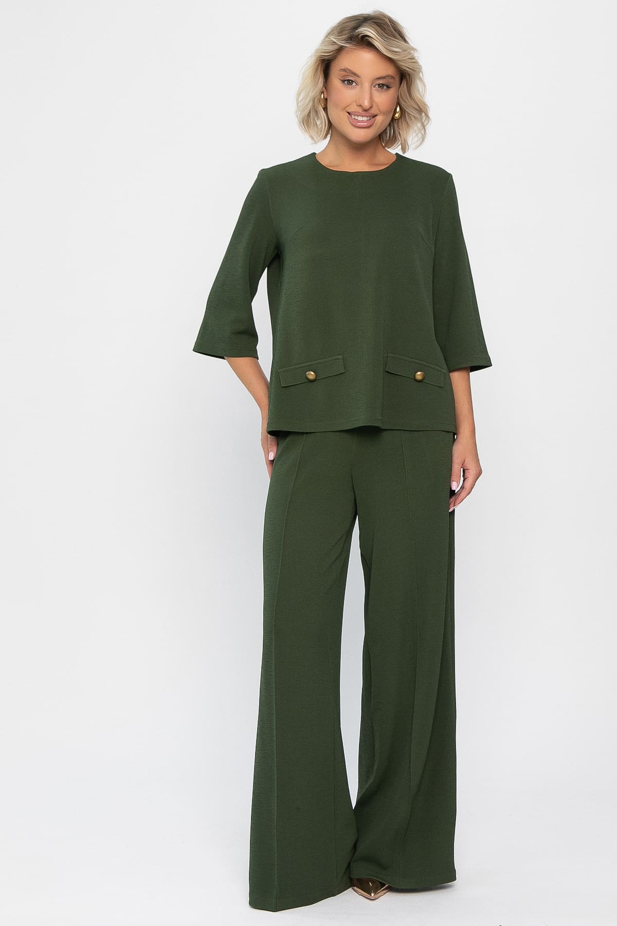 Костюм трикотажный Альберта (темно-зеленый) К14342-10М