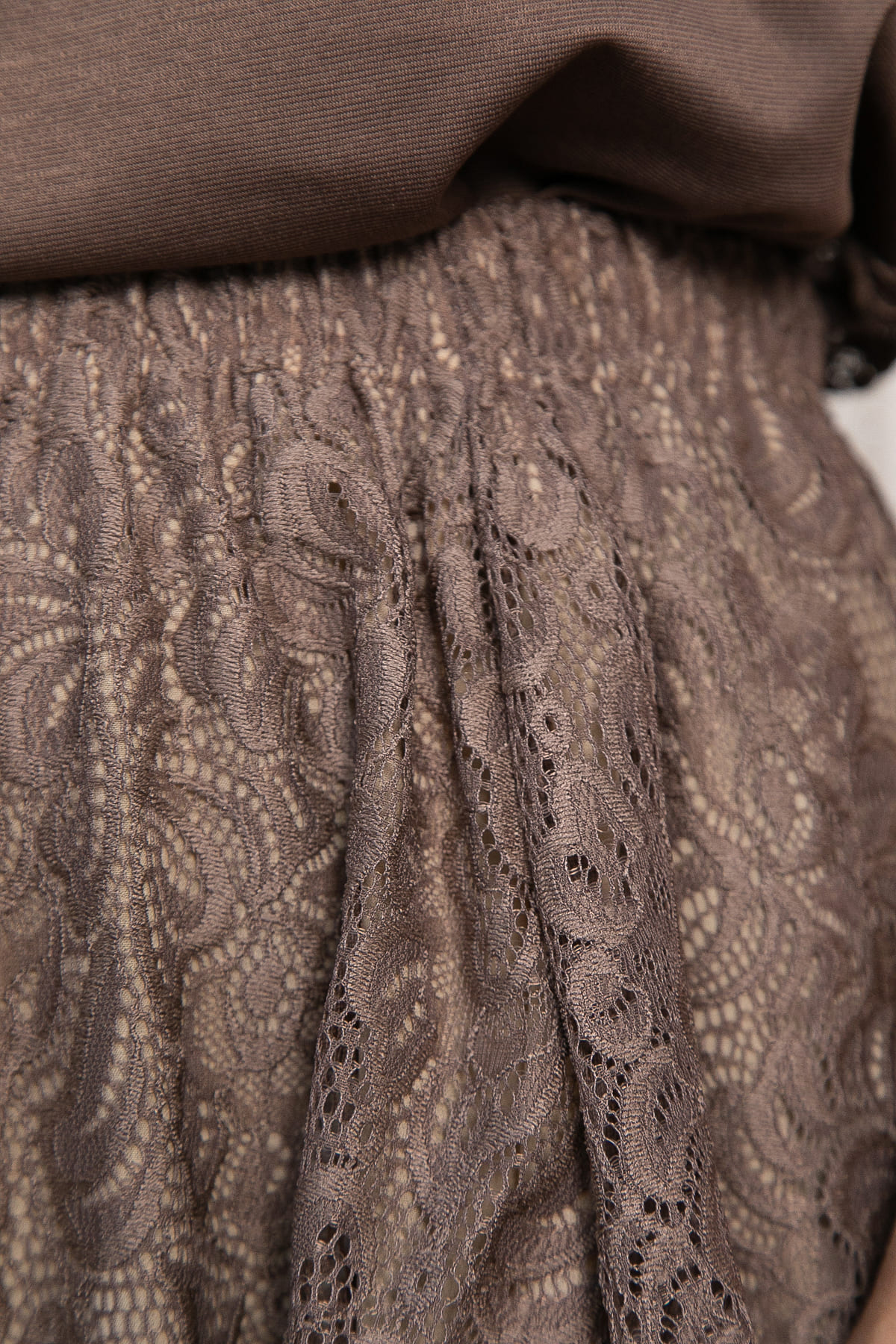 Юбка кружевная Эндис (шоколад) Ю14728-10М