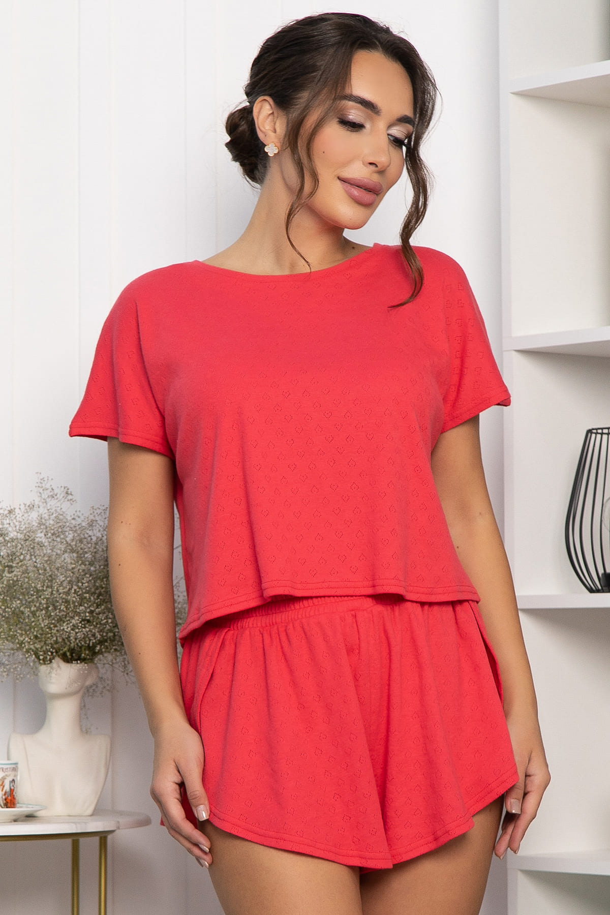 Костюм домашний Магия сна (красный) К14208-13М