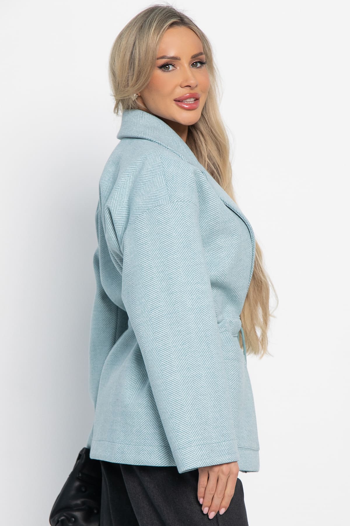 Пальто-пиджак (голубой) Б15087-7М