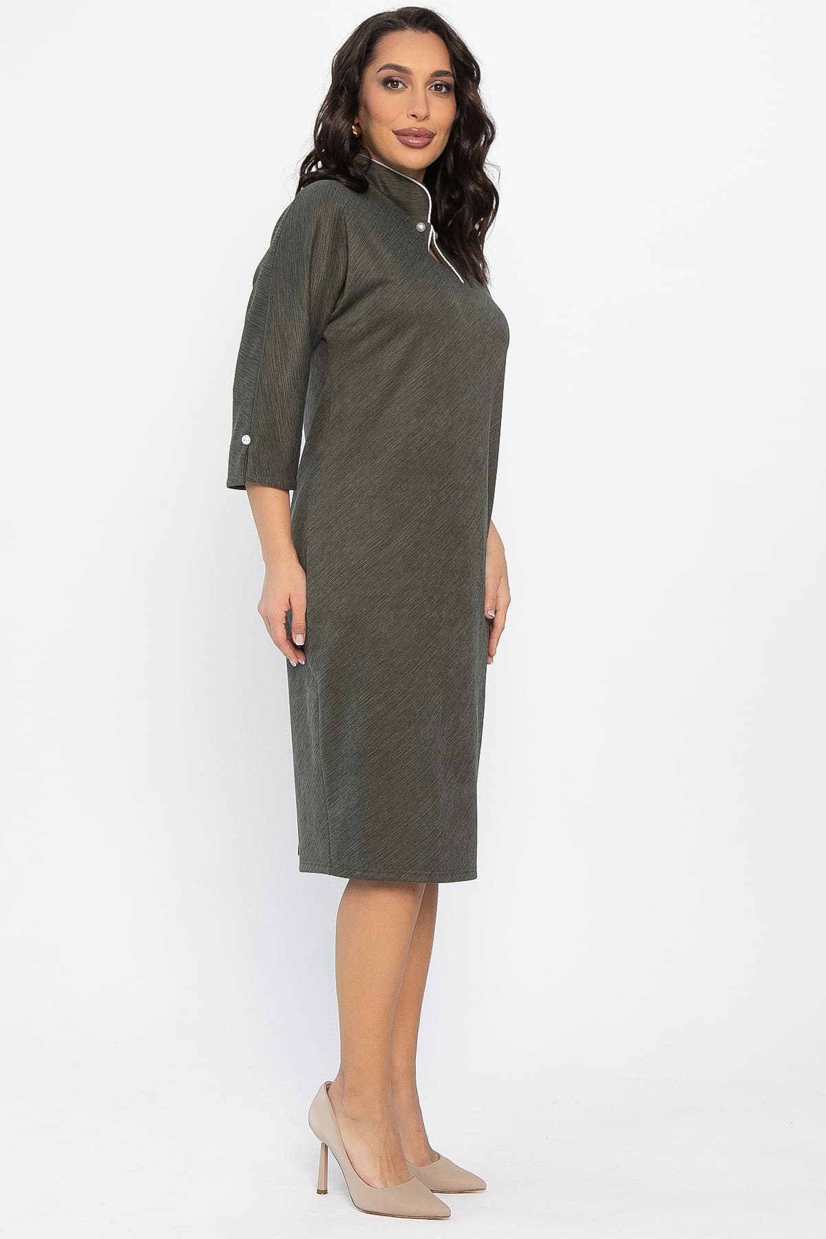 Платье Латрия (хаки) П14557-18М