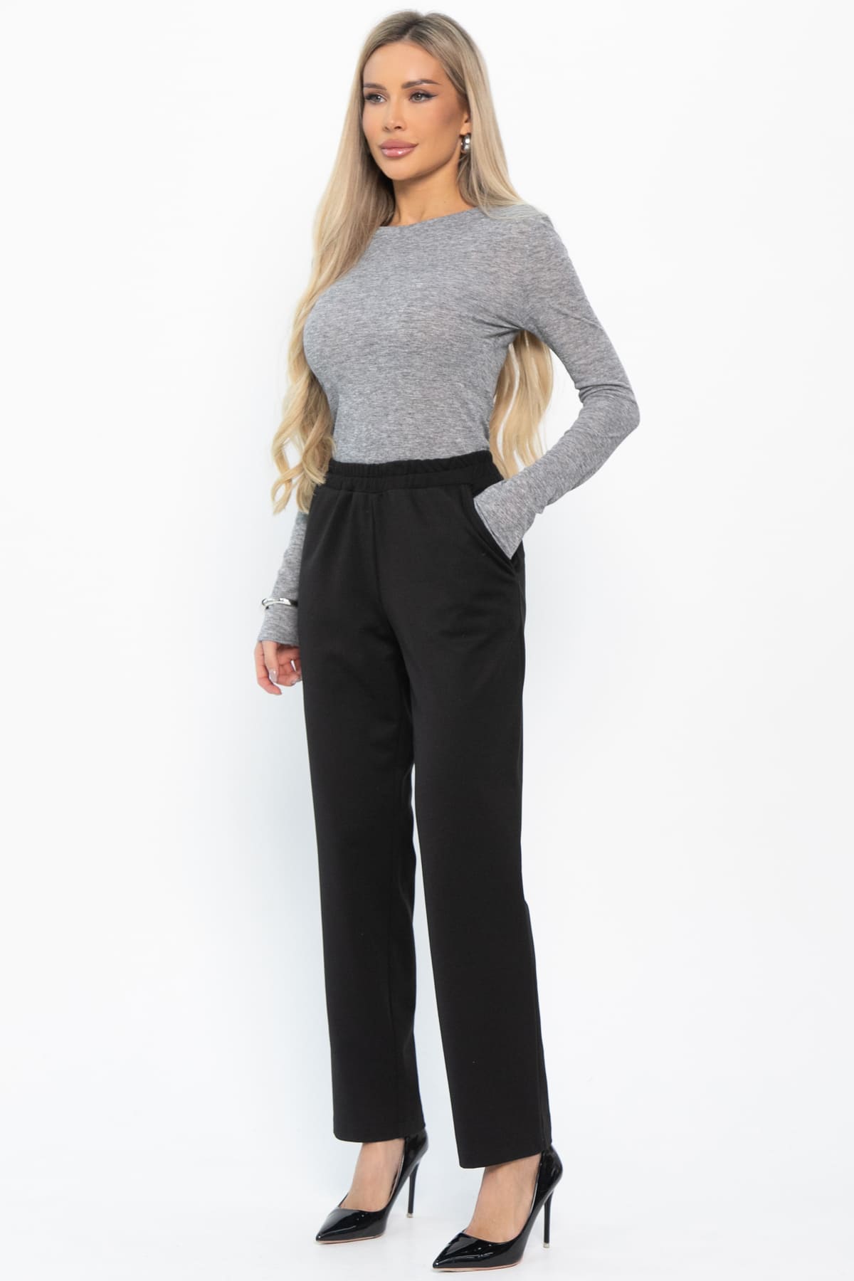 Брюки Беззаботное путешествие (черные) Б14865-16М