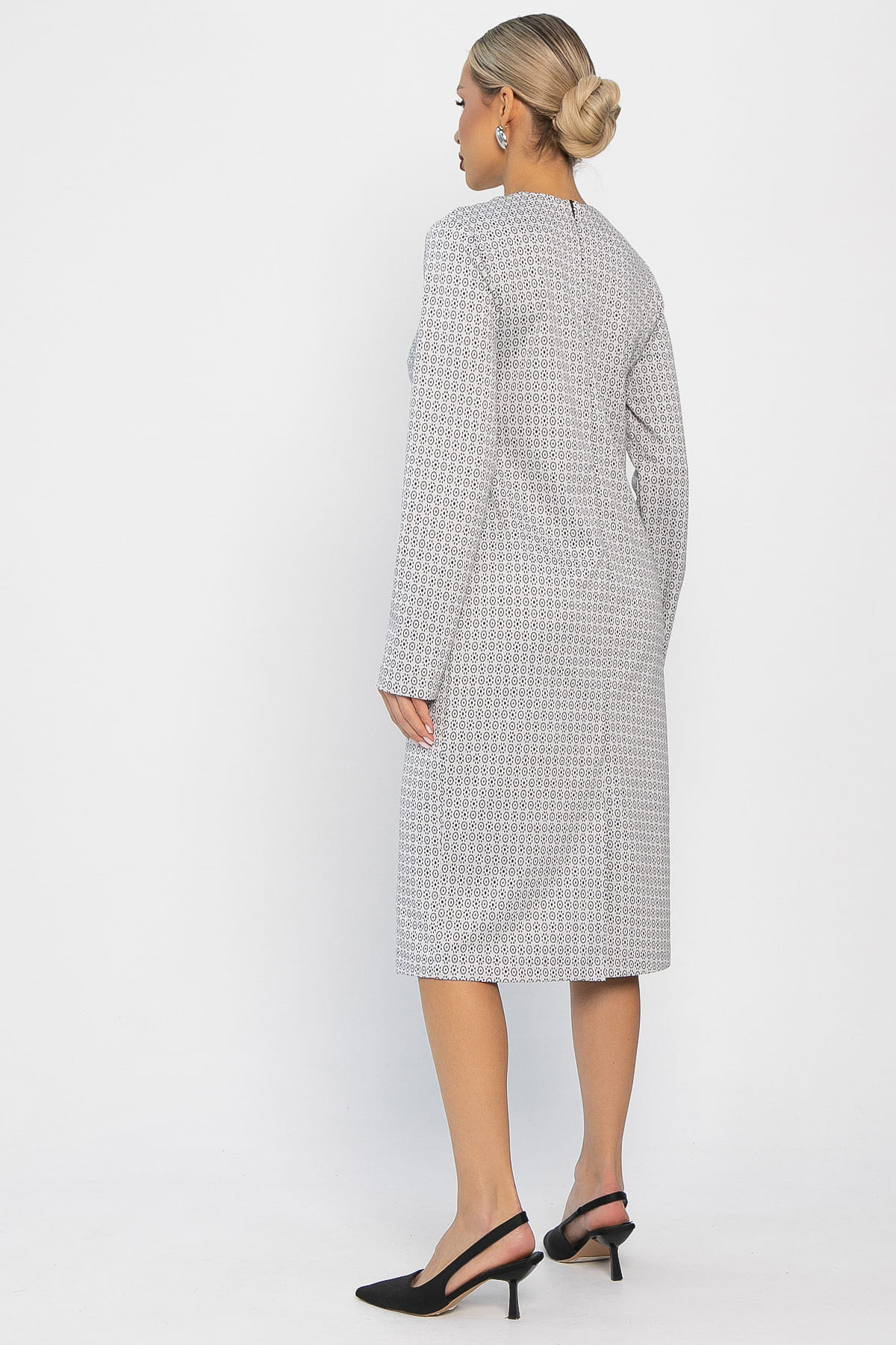 Платье трикотажное Лаурель (светло-серое) П14248-25М