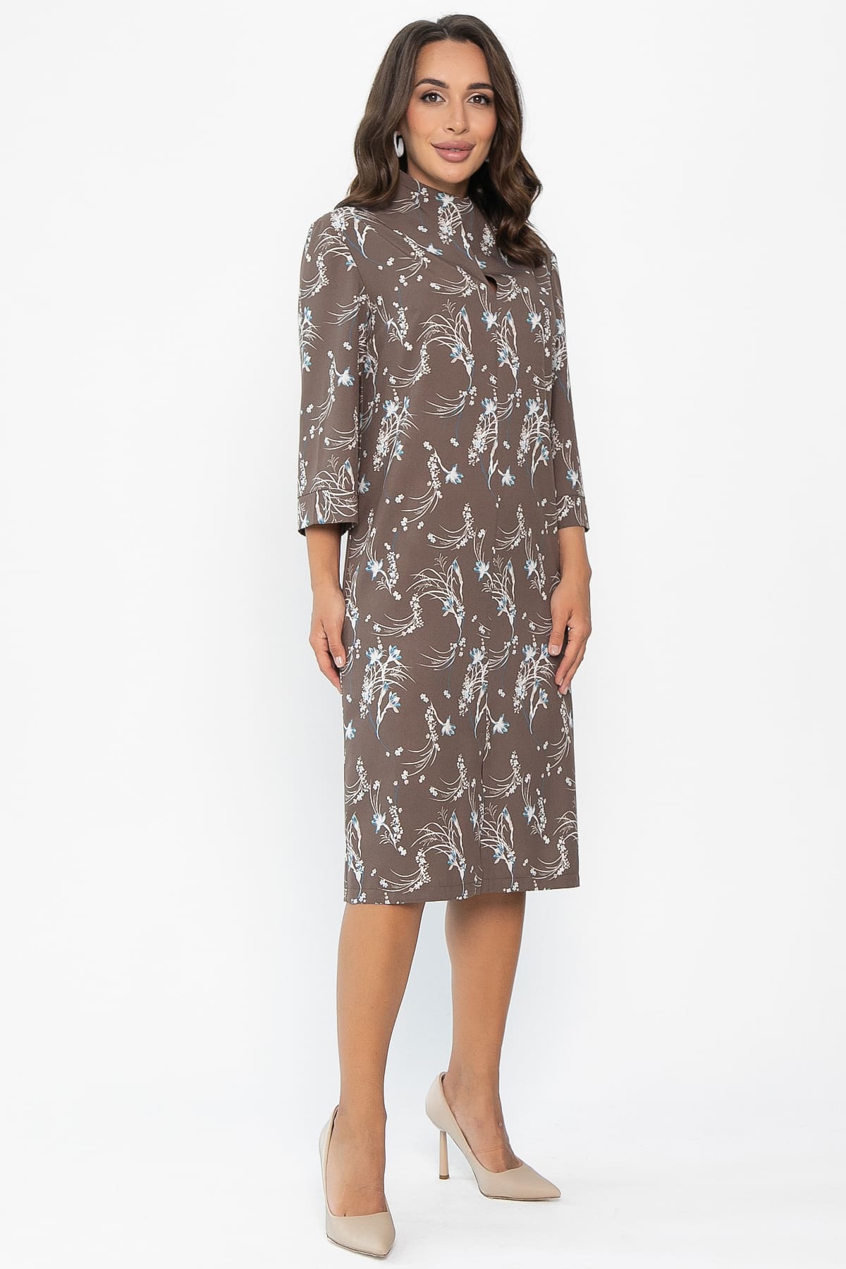 Платье Мира (коричневое) П14021-9М
