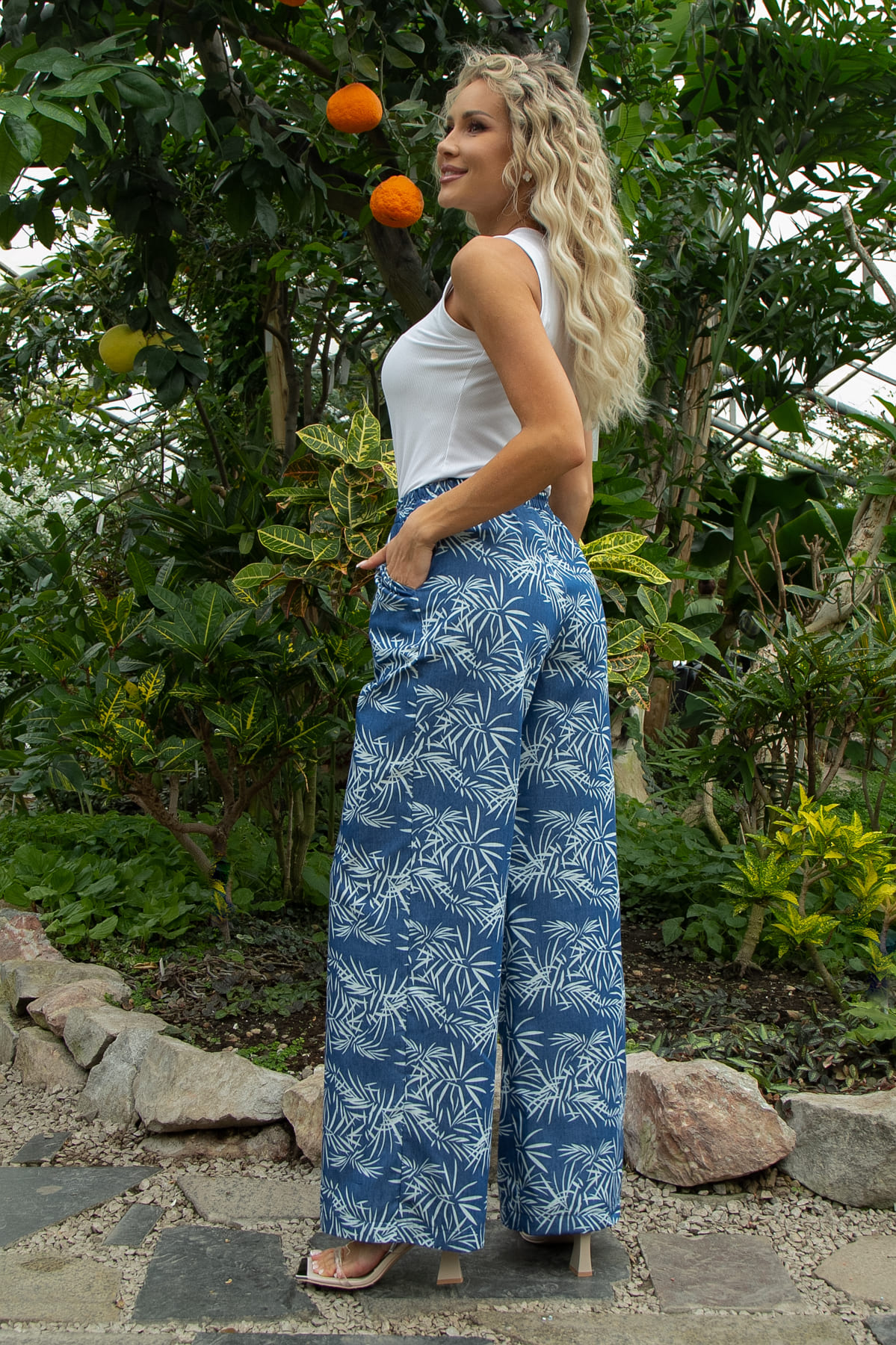 Брюки Летняя пора (синие) Б13477-16М