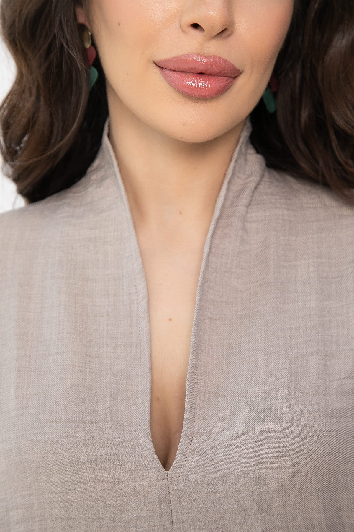 Платье Исландия (серо-коричневое) П13623-30М