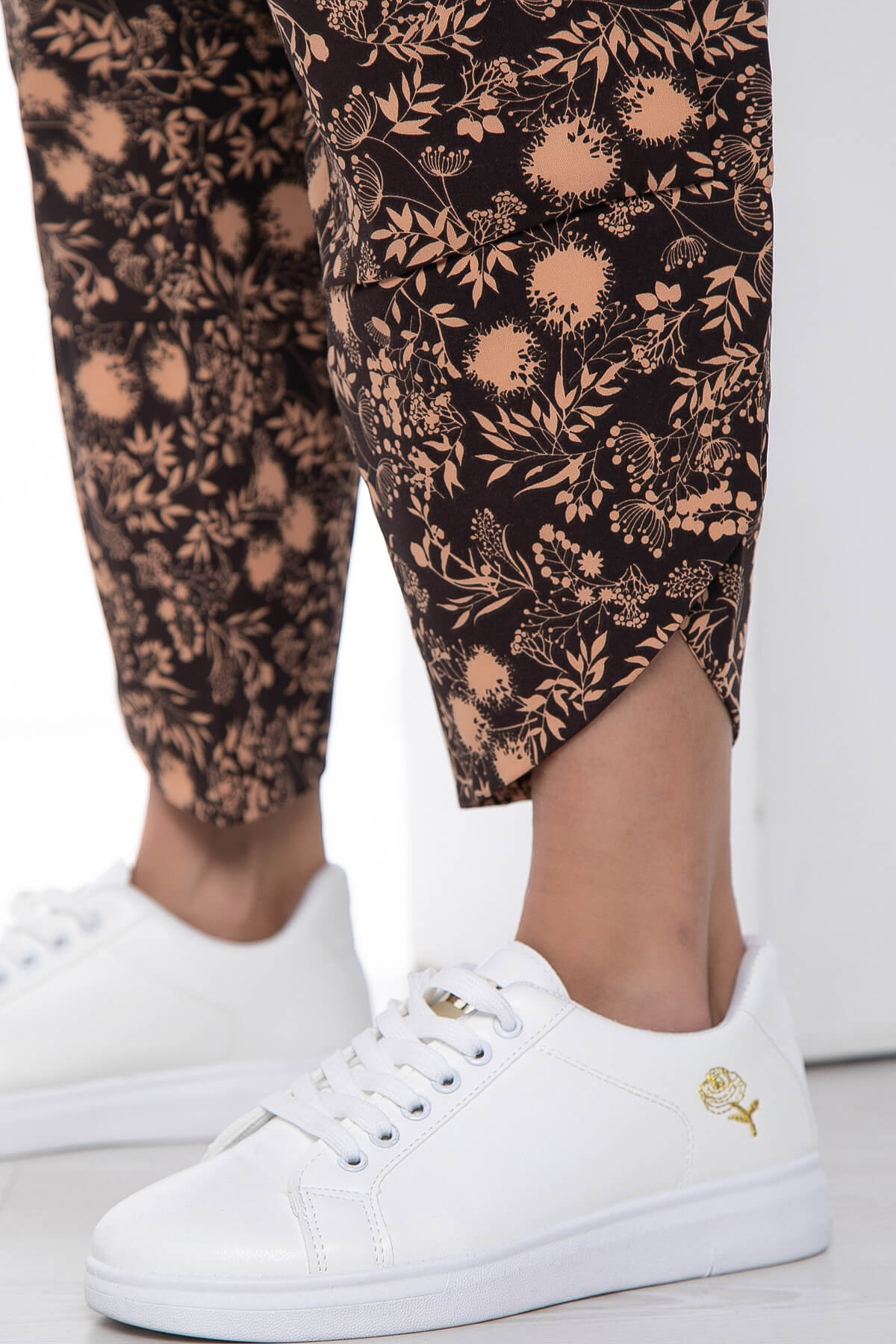 Брюки бохо коричневые Б10188