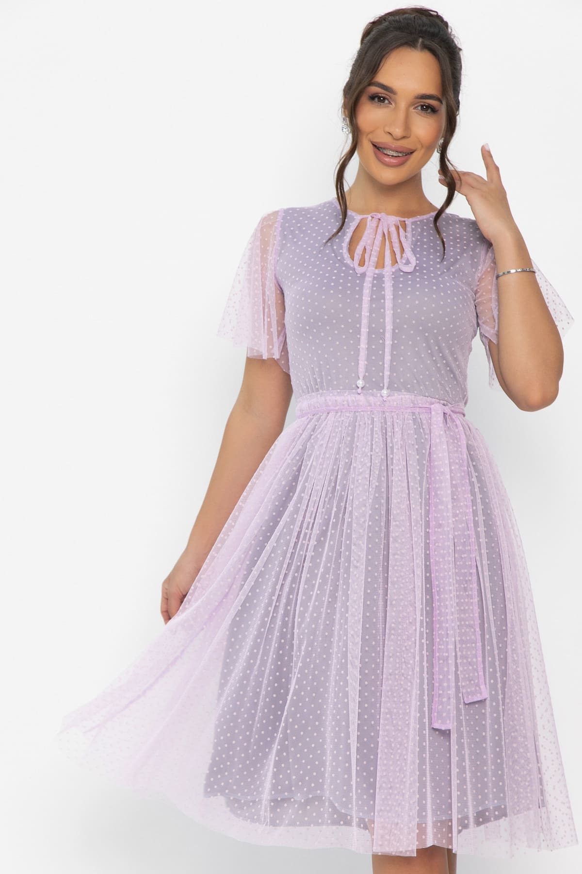 Платье У твоих ног (сиреневое) П13825-39М