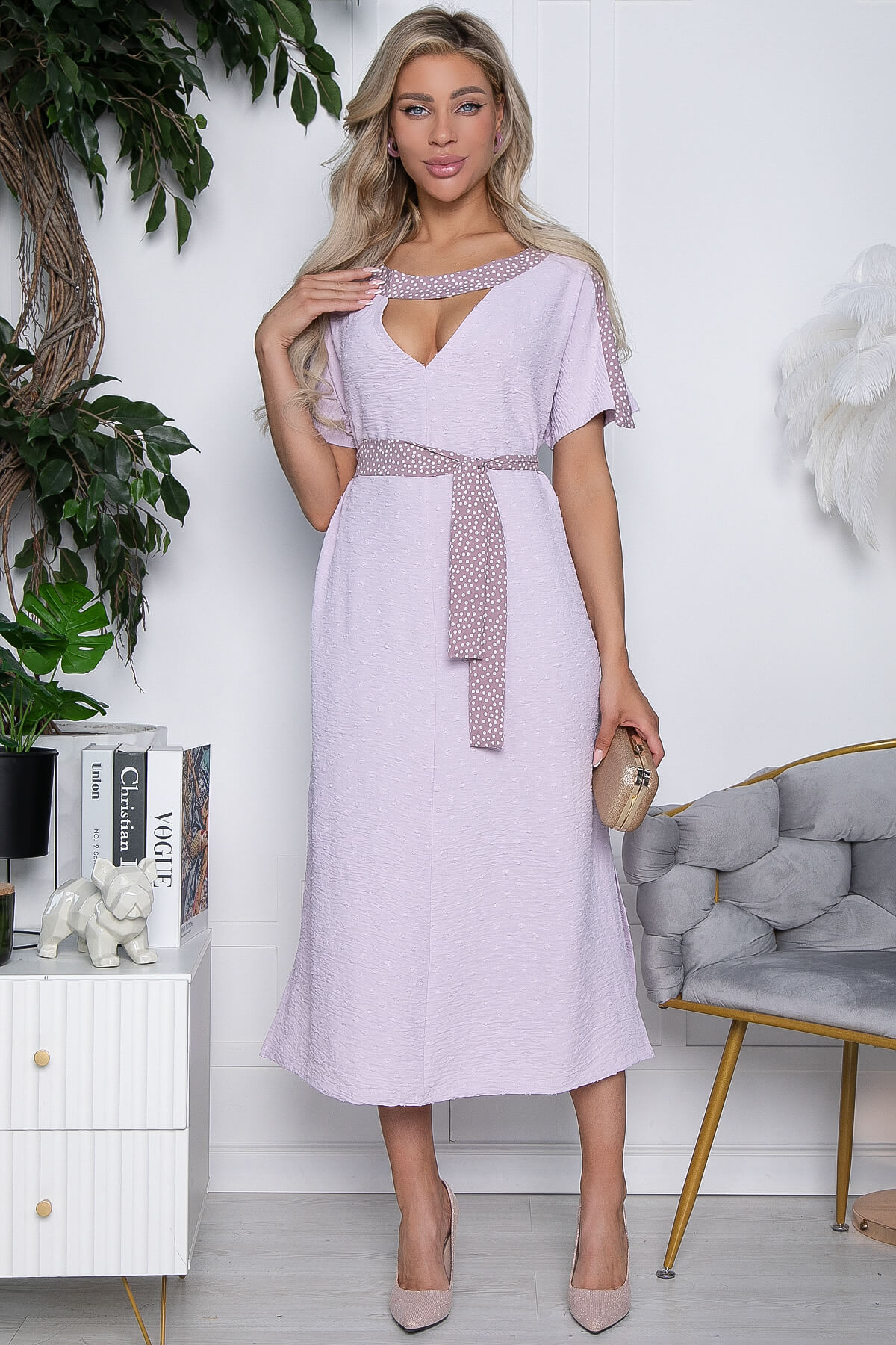 Платье Сказка (пудра) П10623