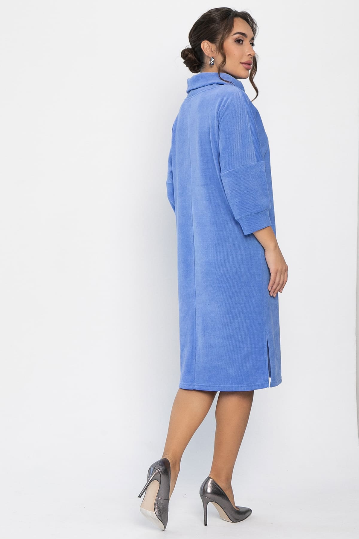 Платье трикотажное Никс (васильковое) П14277-4М