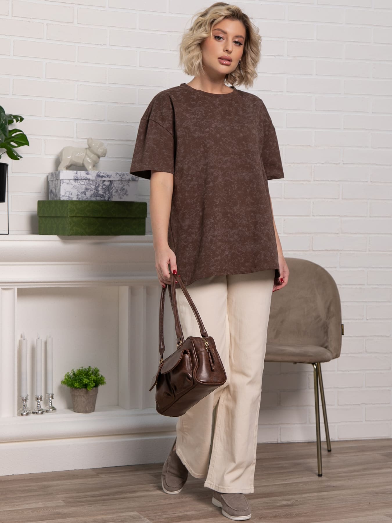 Футболка Ия (шоколад) Б15240-4М