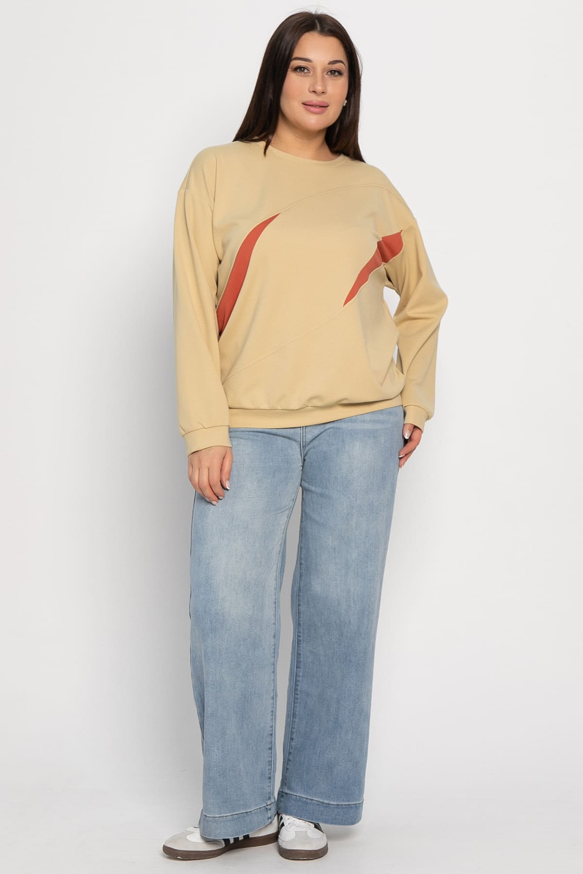 Свитшот Ритм города (бежевый) Б15005-3М