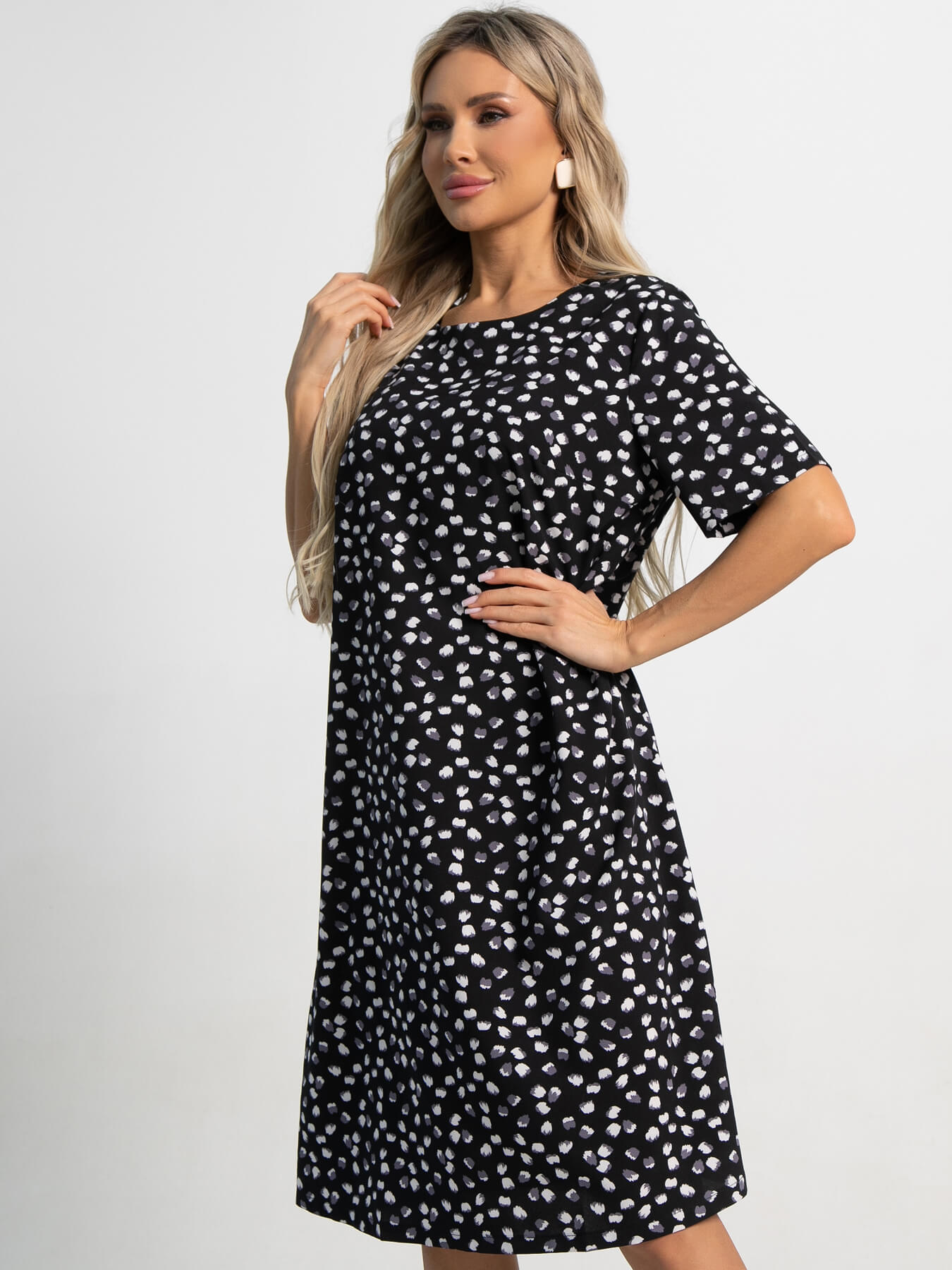 Платье Ронда (черное) П14390-16М