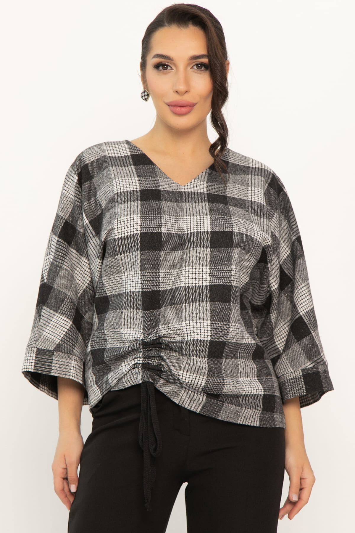 Блуза Ватсон (темно-серая) Б14686-12М