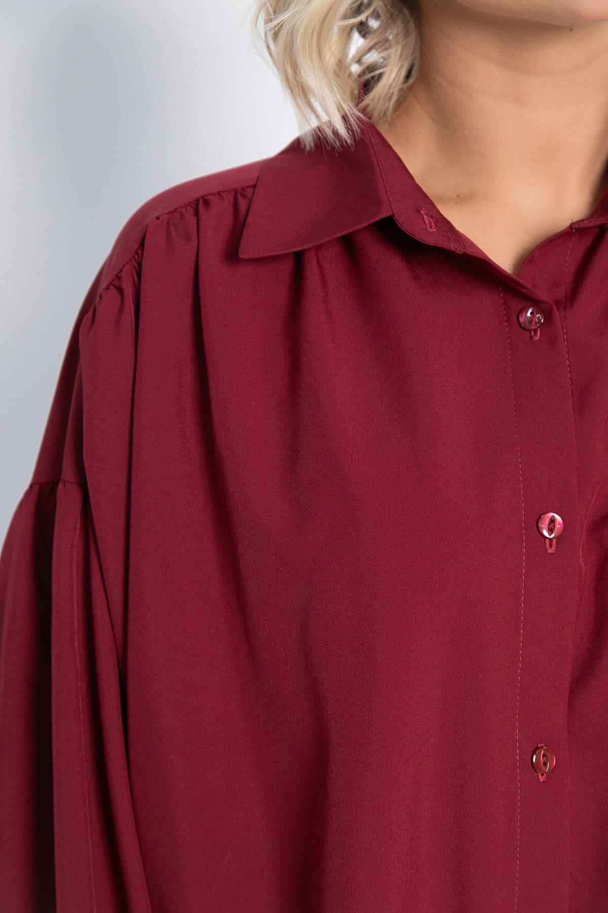 Блуза Присцилла (бордовая) Б14949-5М