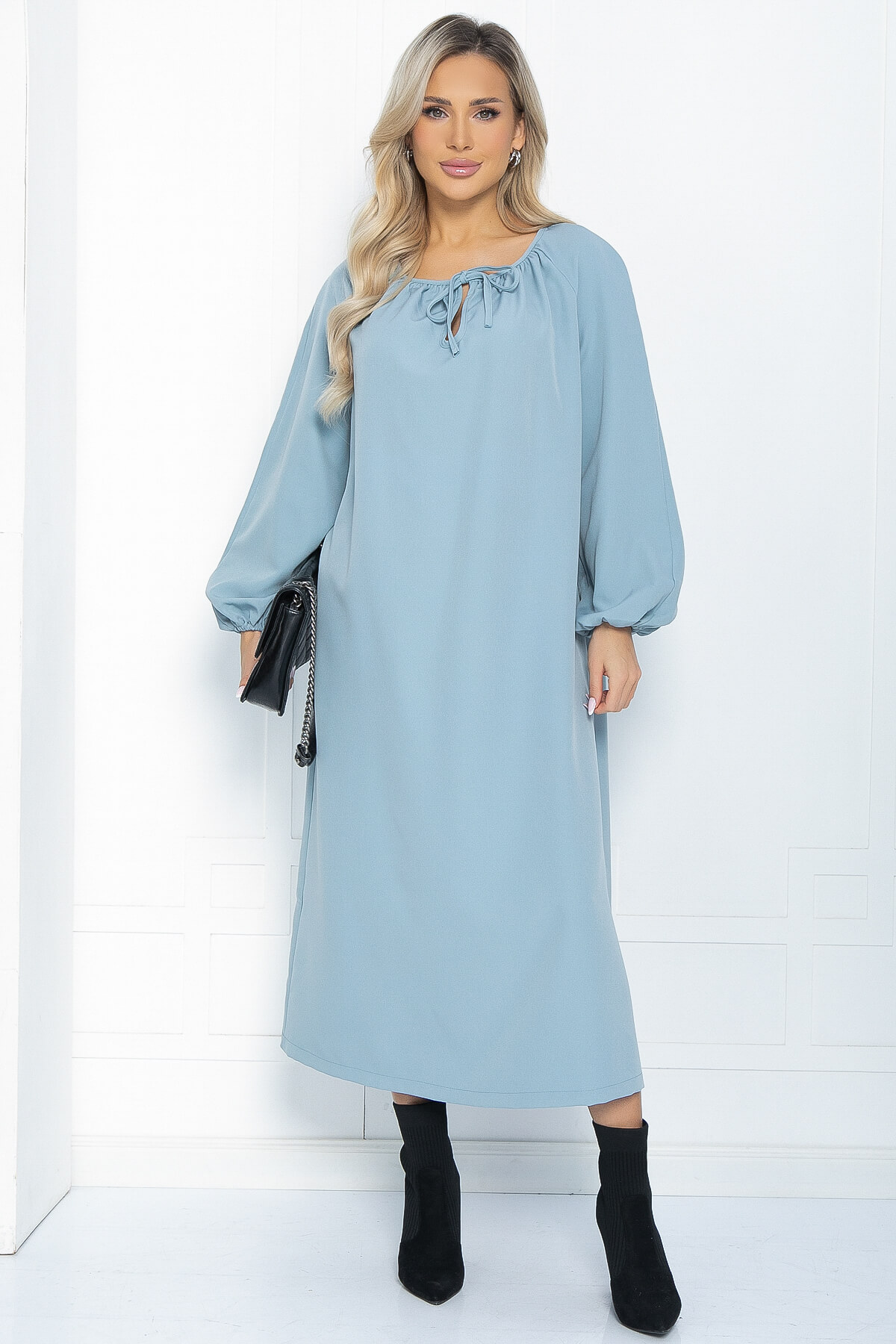 Платье Аура (голубое) П11075