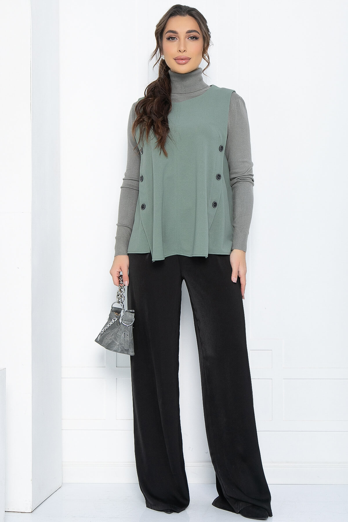 Жилет Современный стиль (оливковый) Б11970