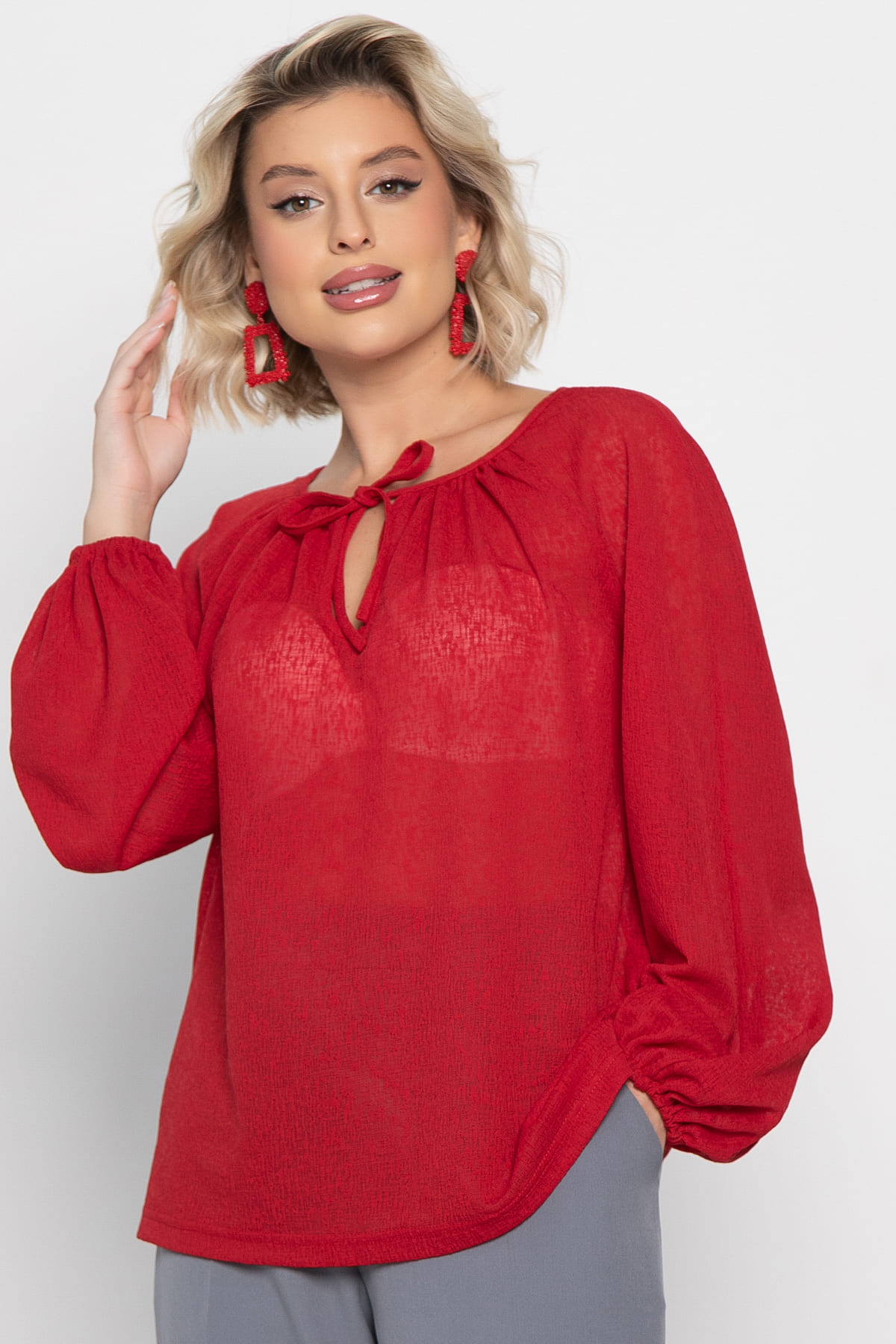 Блуза Шарм (красная) Б14967-10М