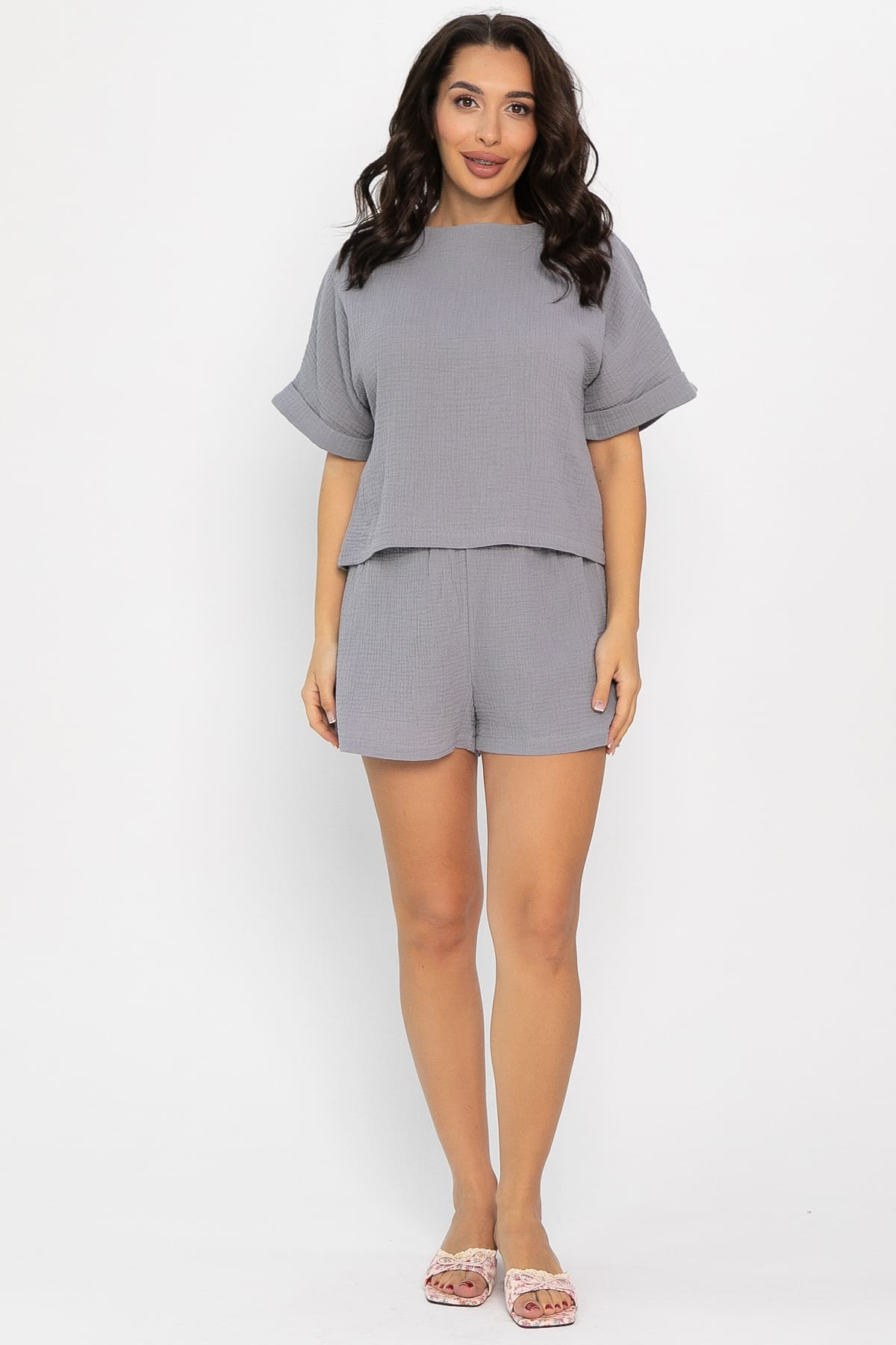 Комплект для дома Муслин (серый) К14579-52М