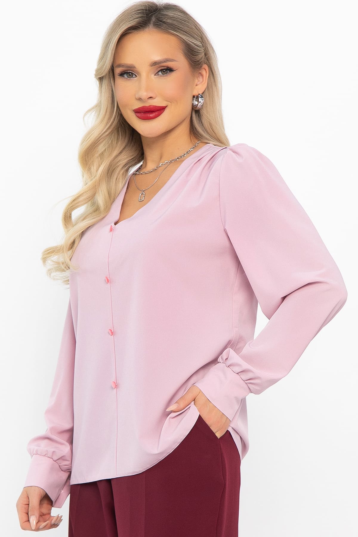 Блуза Марго (розовая) Б14634-43М
