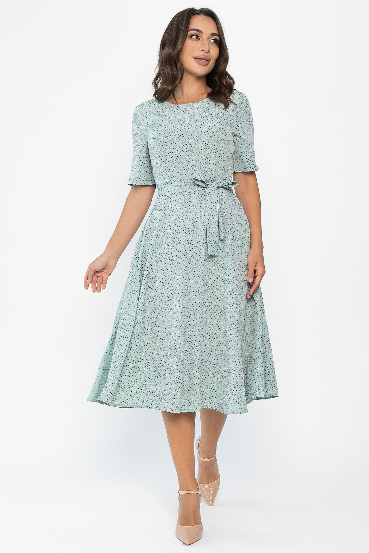 Платье Стиляги (светло-зеленое) П13999-16М