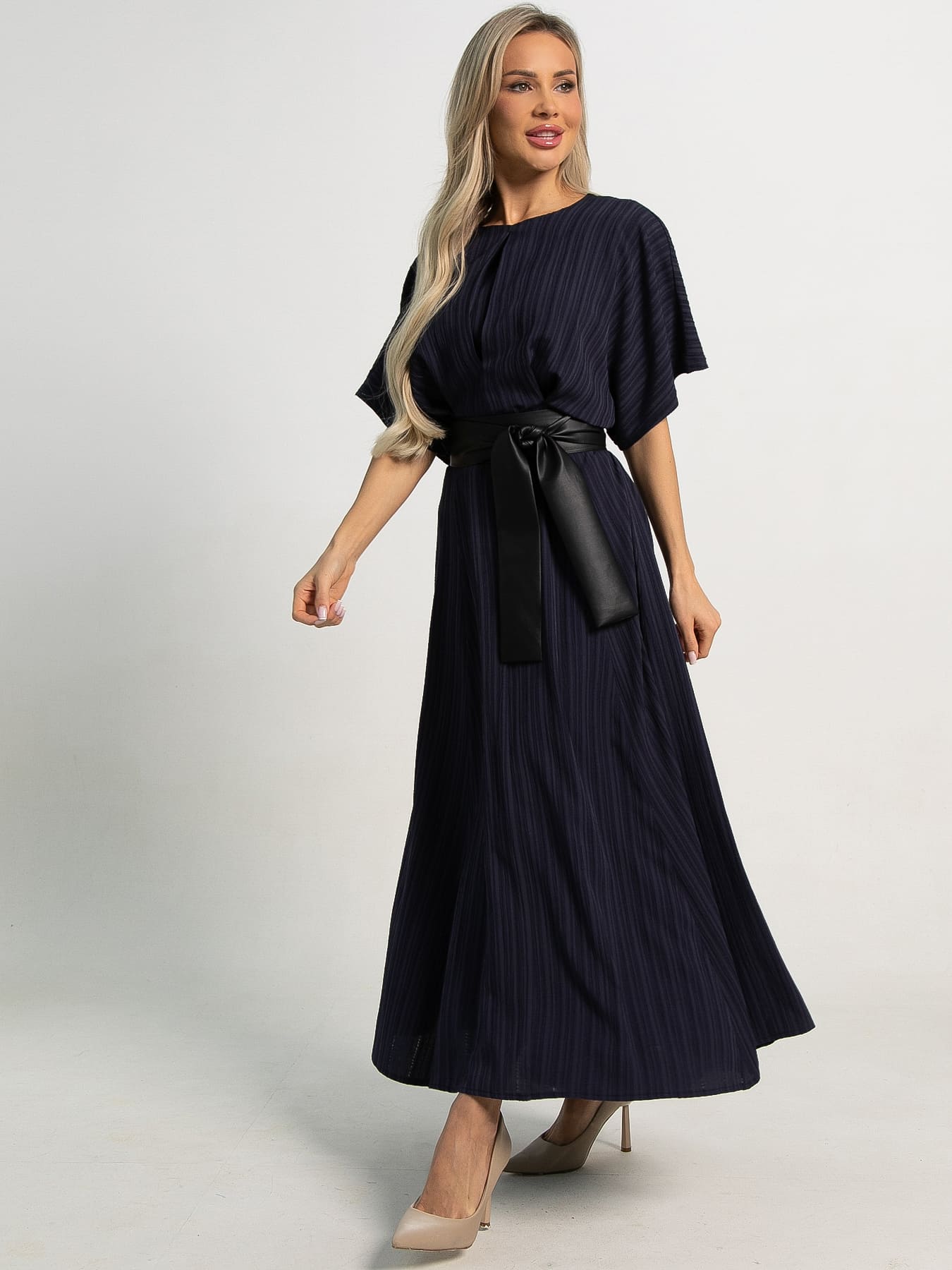 Платье Южный ветер (темно-синее) П15611-18М