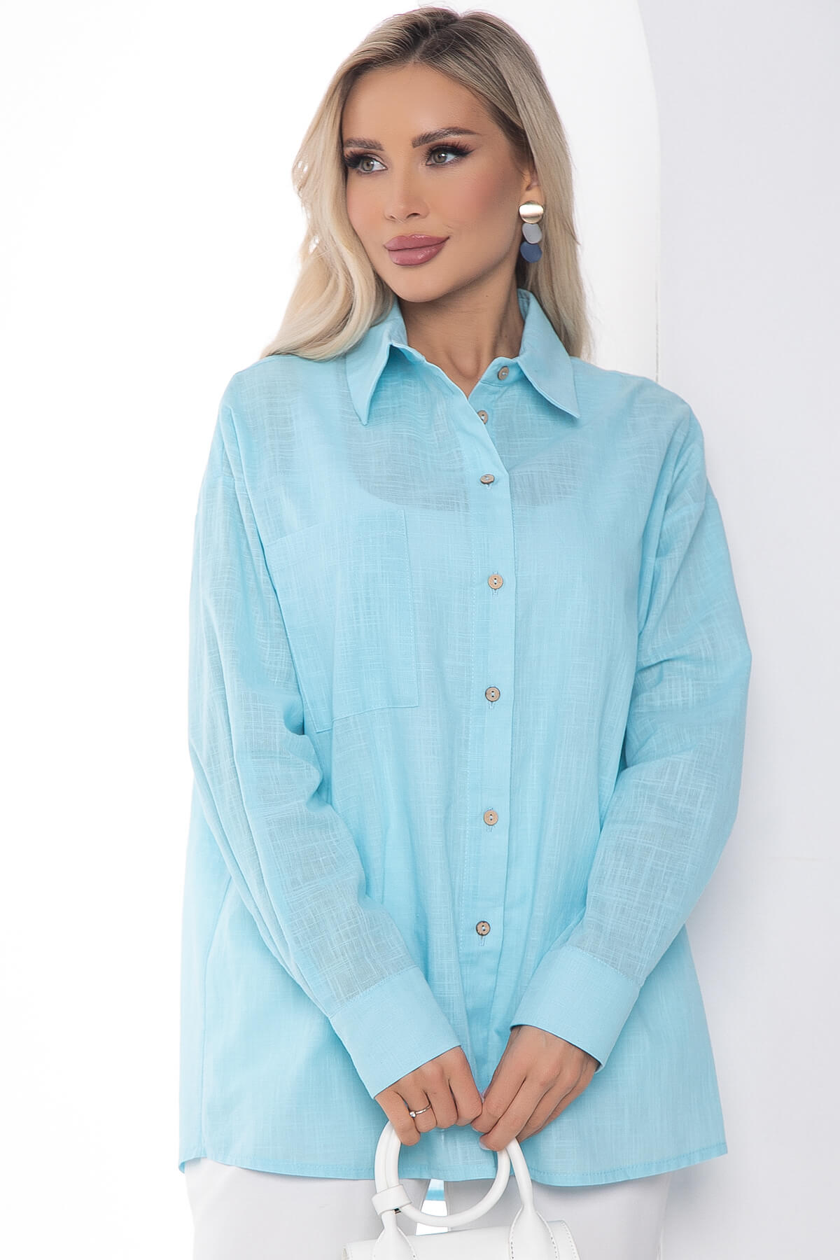 Рубашка Харли (голубая) Б10582
