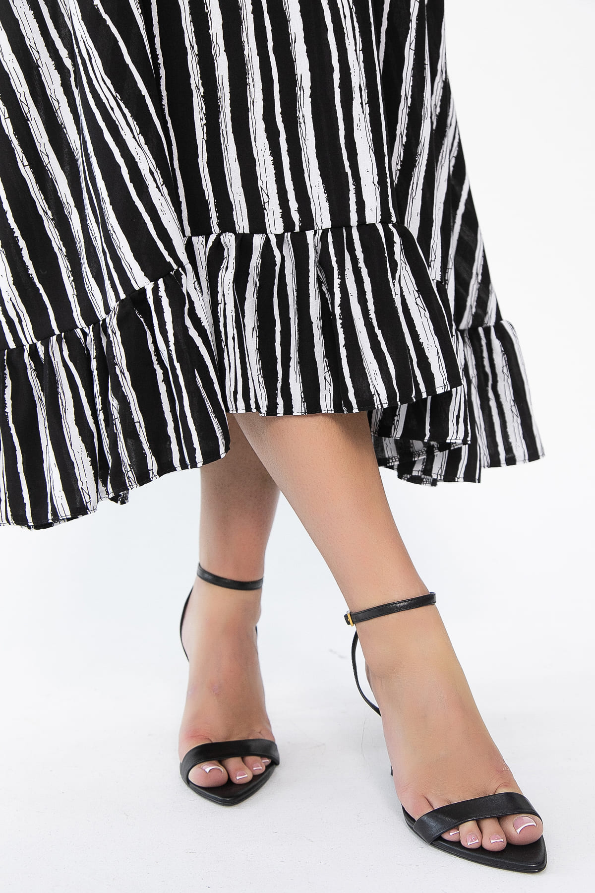 Сарафан Нимфа (черно-белый) П14052-10М